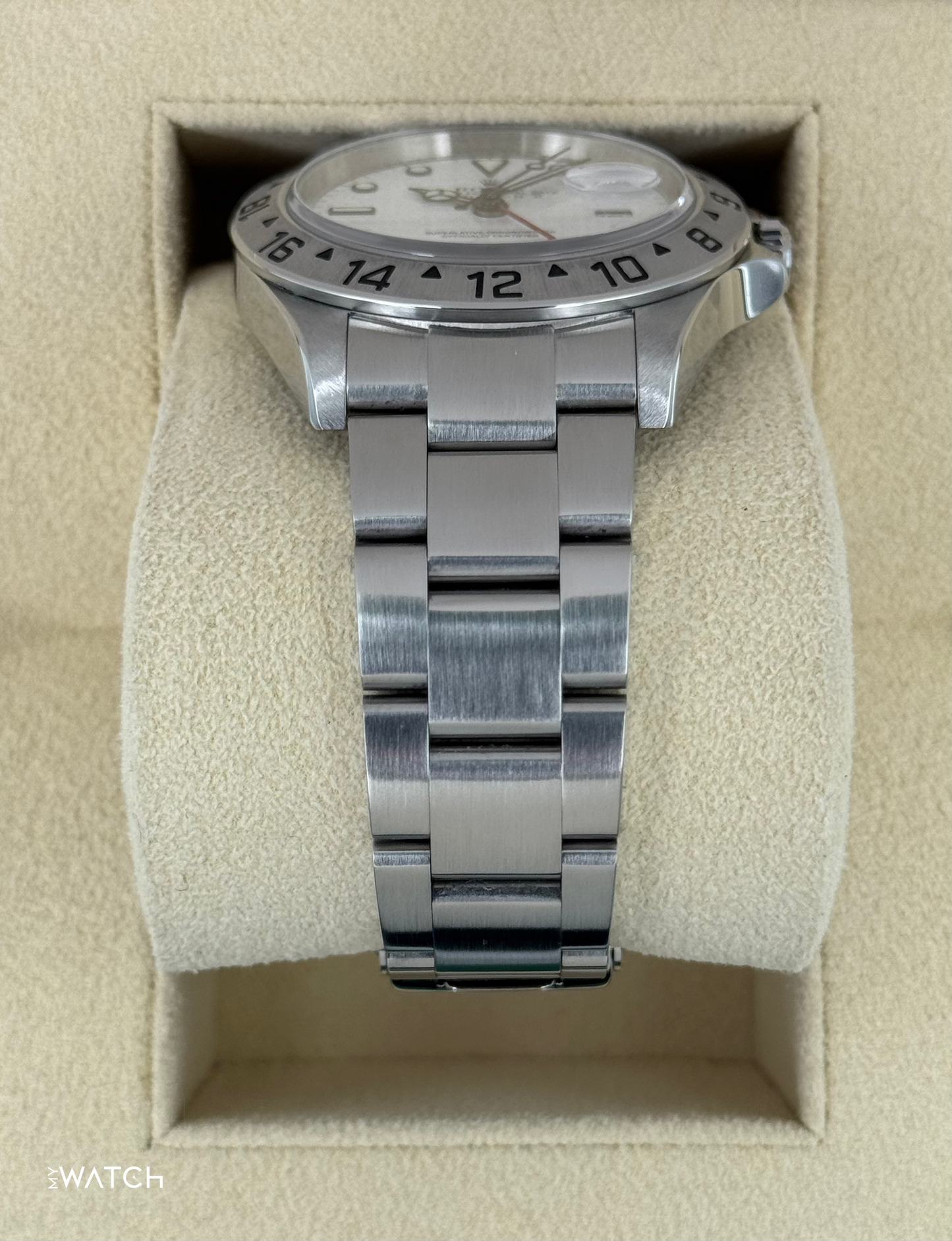 2006 Rolex Explorer II 40mm 16570 Stainless Steel Polar White Dial - MyWatchLLC