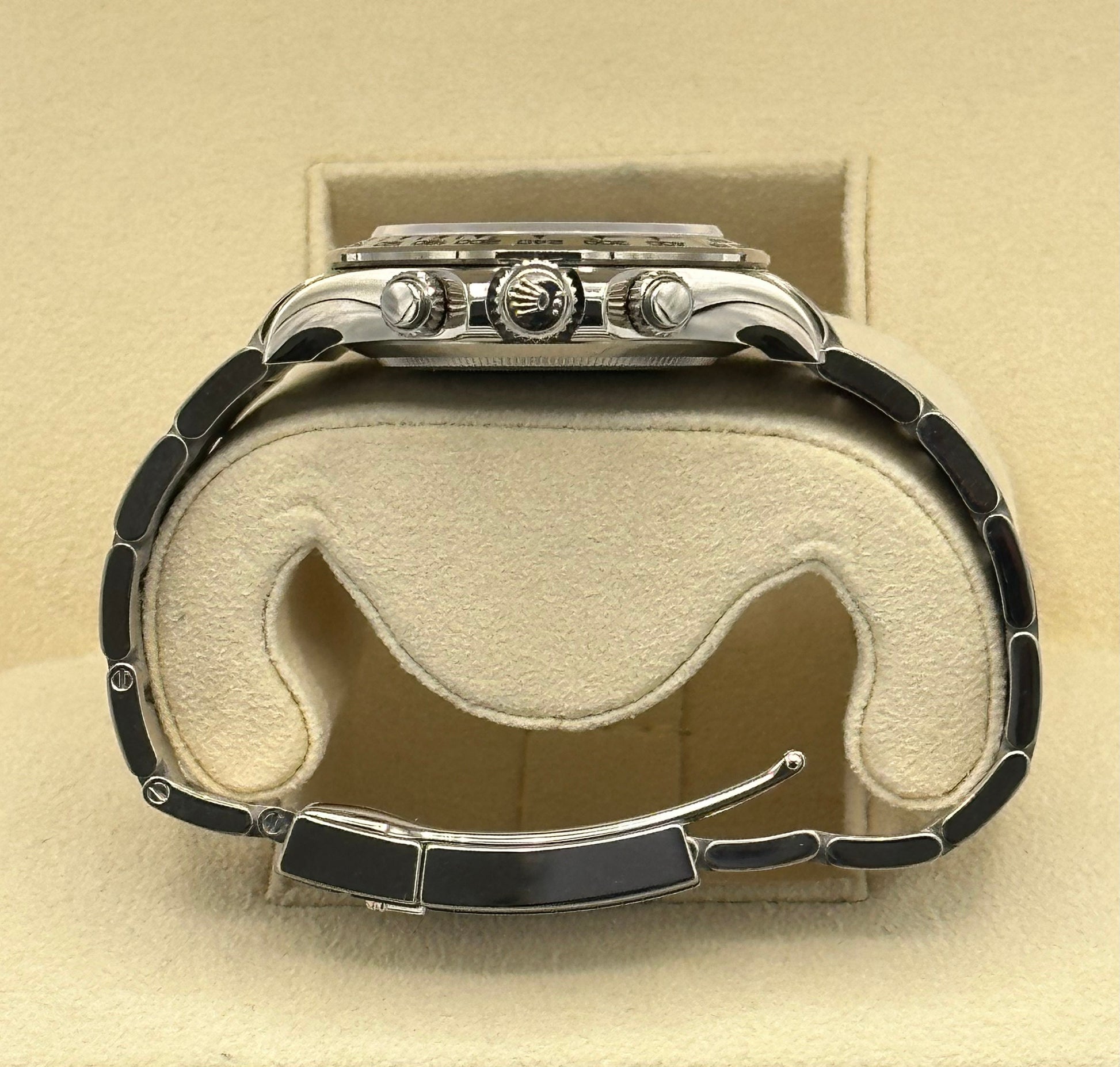 2022 Rolex Daytona 40mm 116509 White Gold Silver Dial Oyster - MyWatchLLC