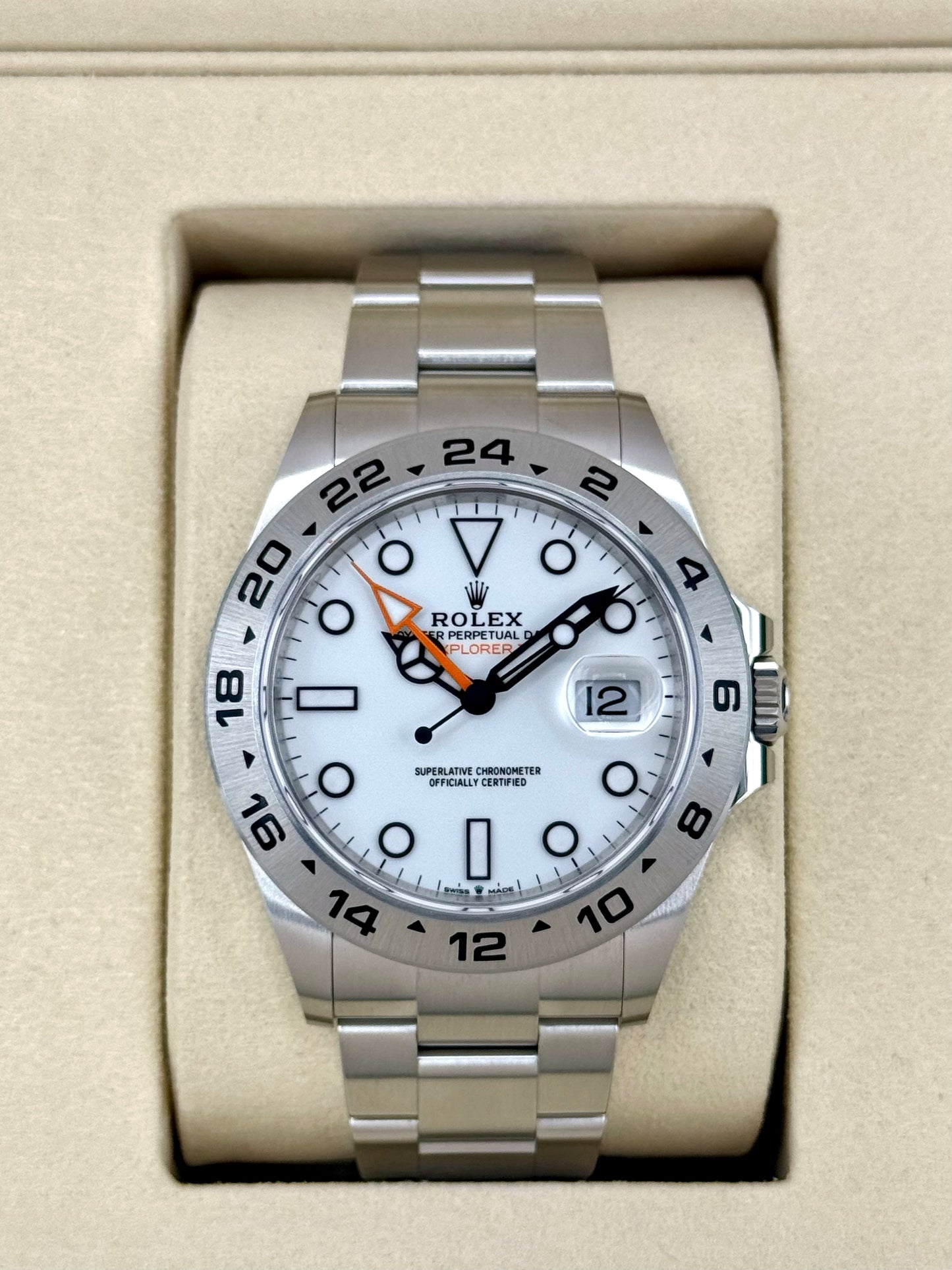 NEW 2025 Rolex Explorer II 42mm 226570 Polar White Dial - MyWatchLLC