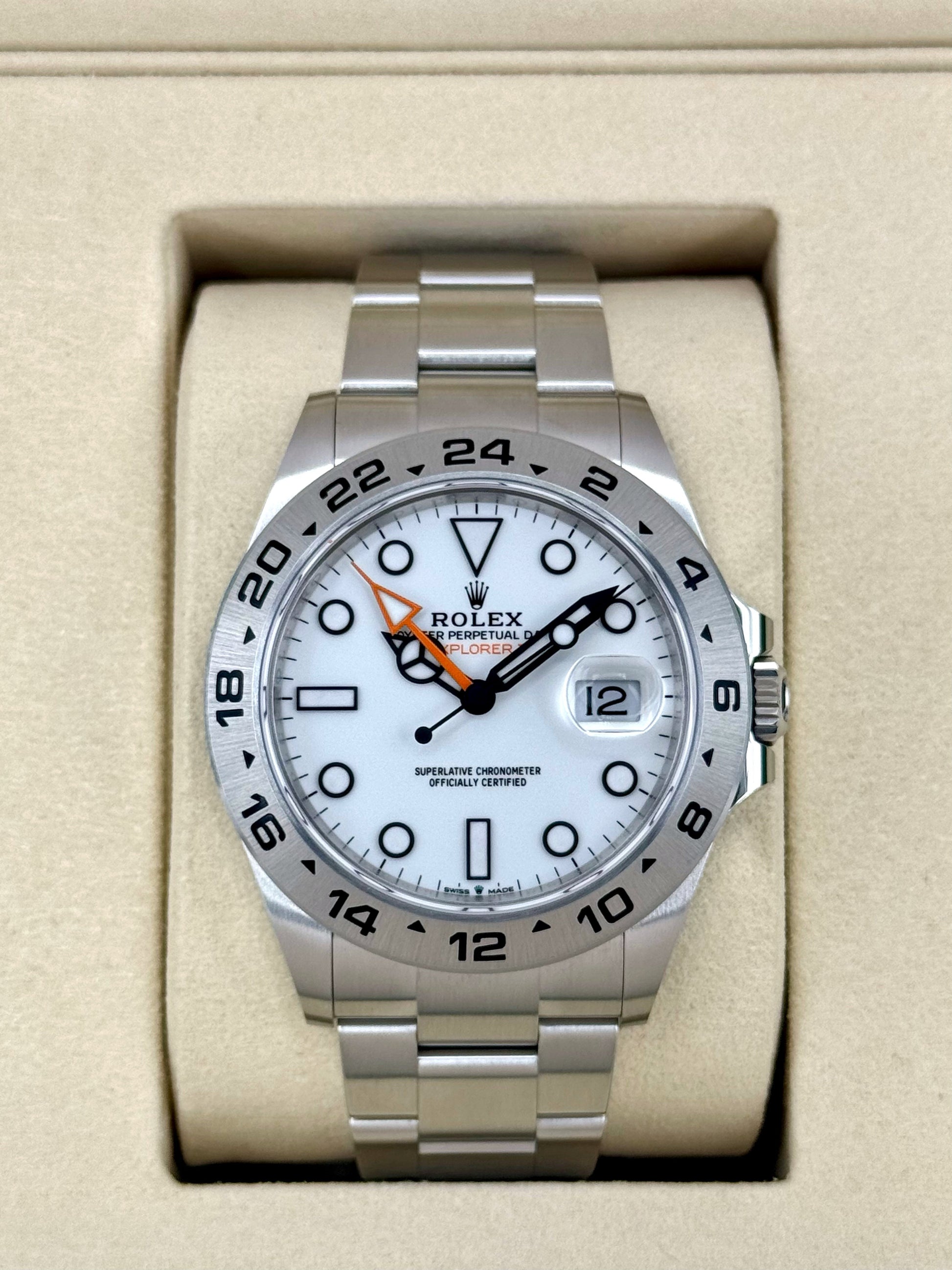 NEW 2025 Rolex Explorer II 42mm 226570 Polar White Dial - MyWatchLLC