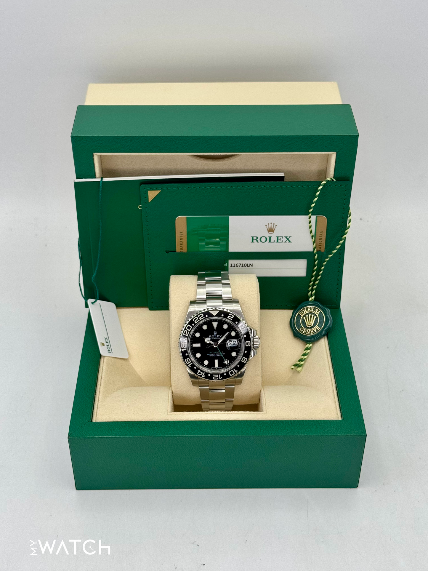 2018 Rolex GMT-Master II 40mm 116710LN Stainless Steel Black Dial - MyWatchLLC