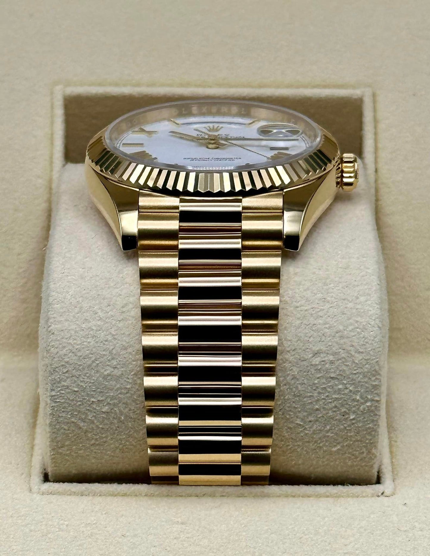 Rolex Day-Date 228238 White Roman Numeral Dial - MyWatchLLC