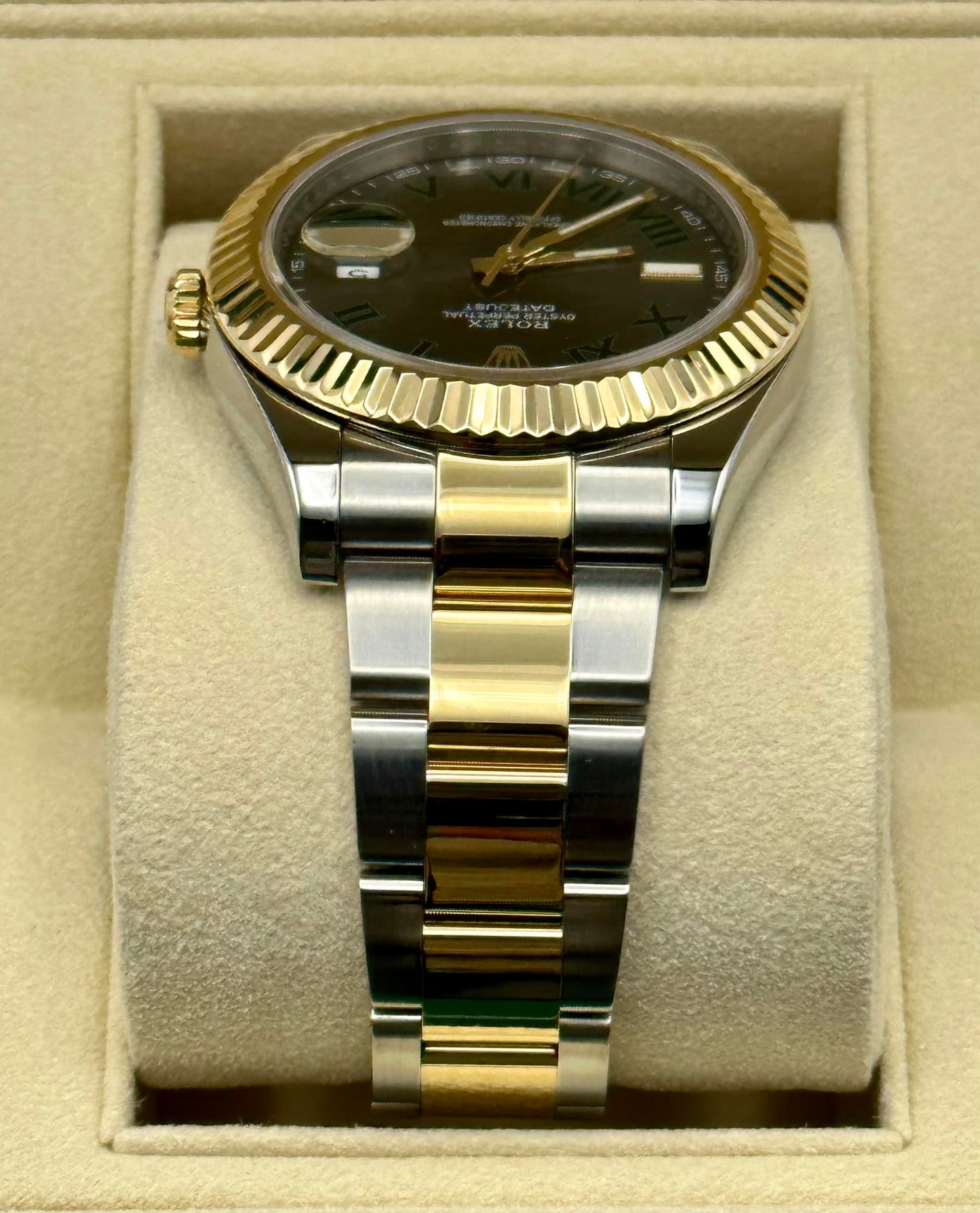 2016 Rolex Datejust 41mm 116333 Two-Tone Gold/SS Wimbledon Dial Oyster - MyWatchLLC