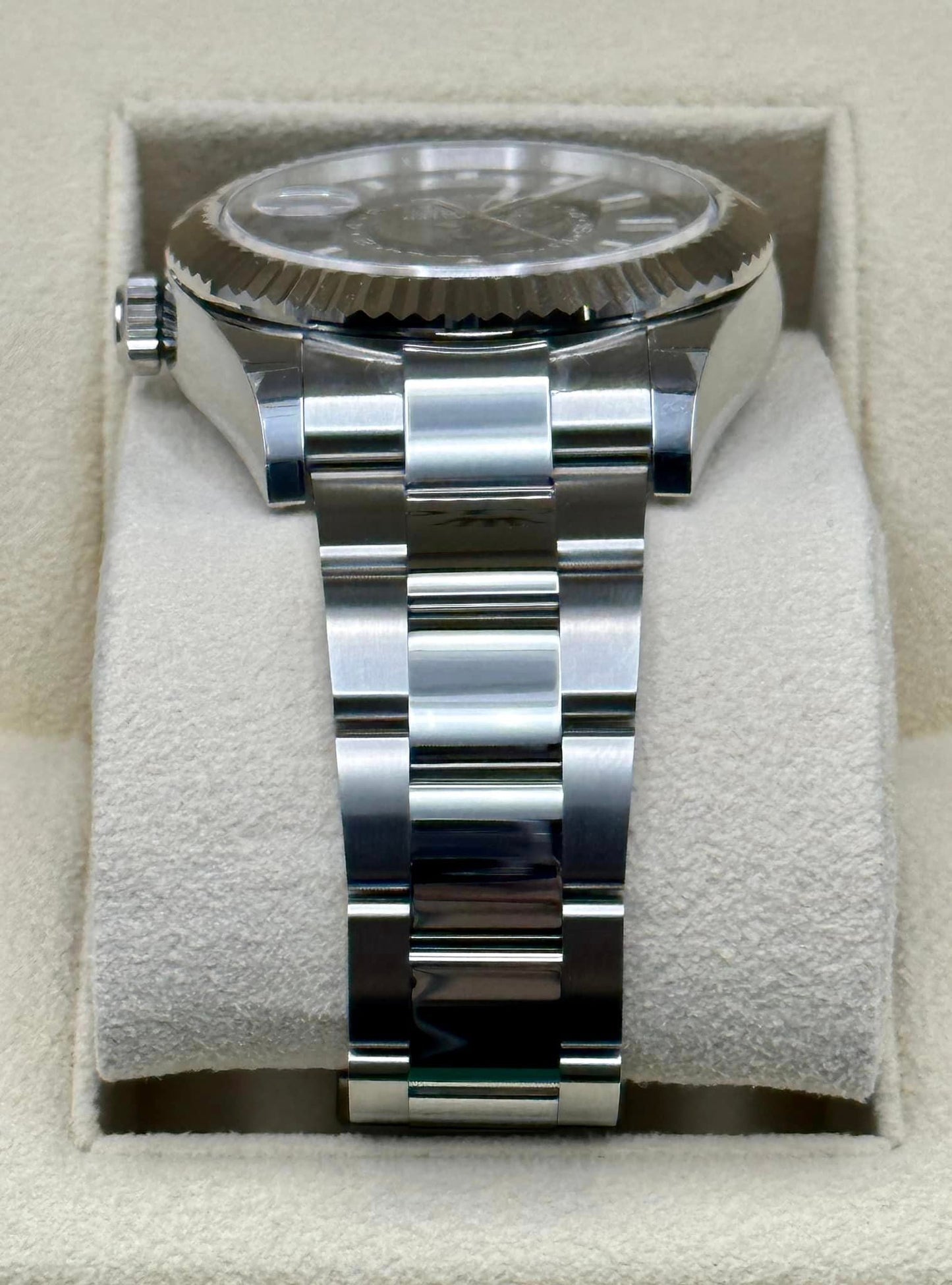 NEW 2023 Sky-Dweller 326934 Stainless Steel Black Dial Oyster - MyWatchLLC