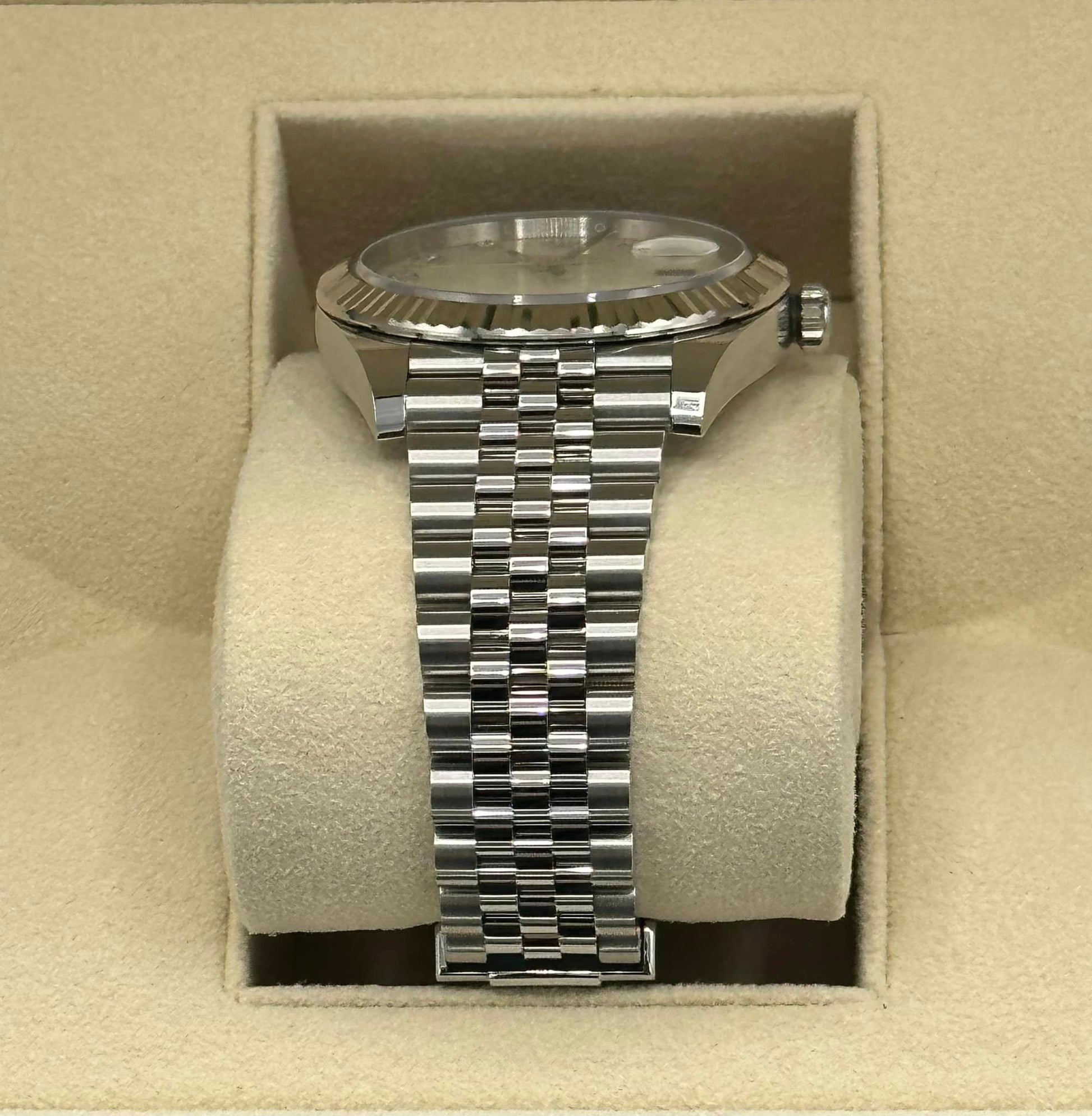 2018 Rolex Datejust 41mm Stainless Steel White MOP Diamond Dial - MyWatchLLC