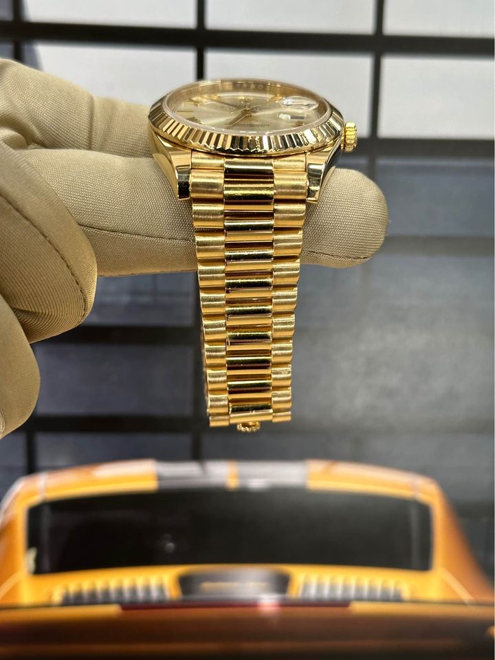 2017 Rolex Day-Date 40mm 228238 Silver Roman Numeral Dial - MyWatchLLC