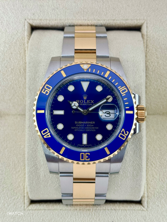2017 Rolex Submariner "Bluesy" 40mm 116613LB Two-Tone Blue Dial - MyWatchLLC