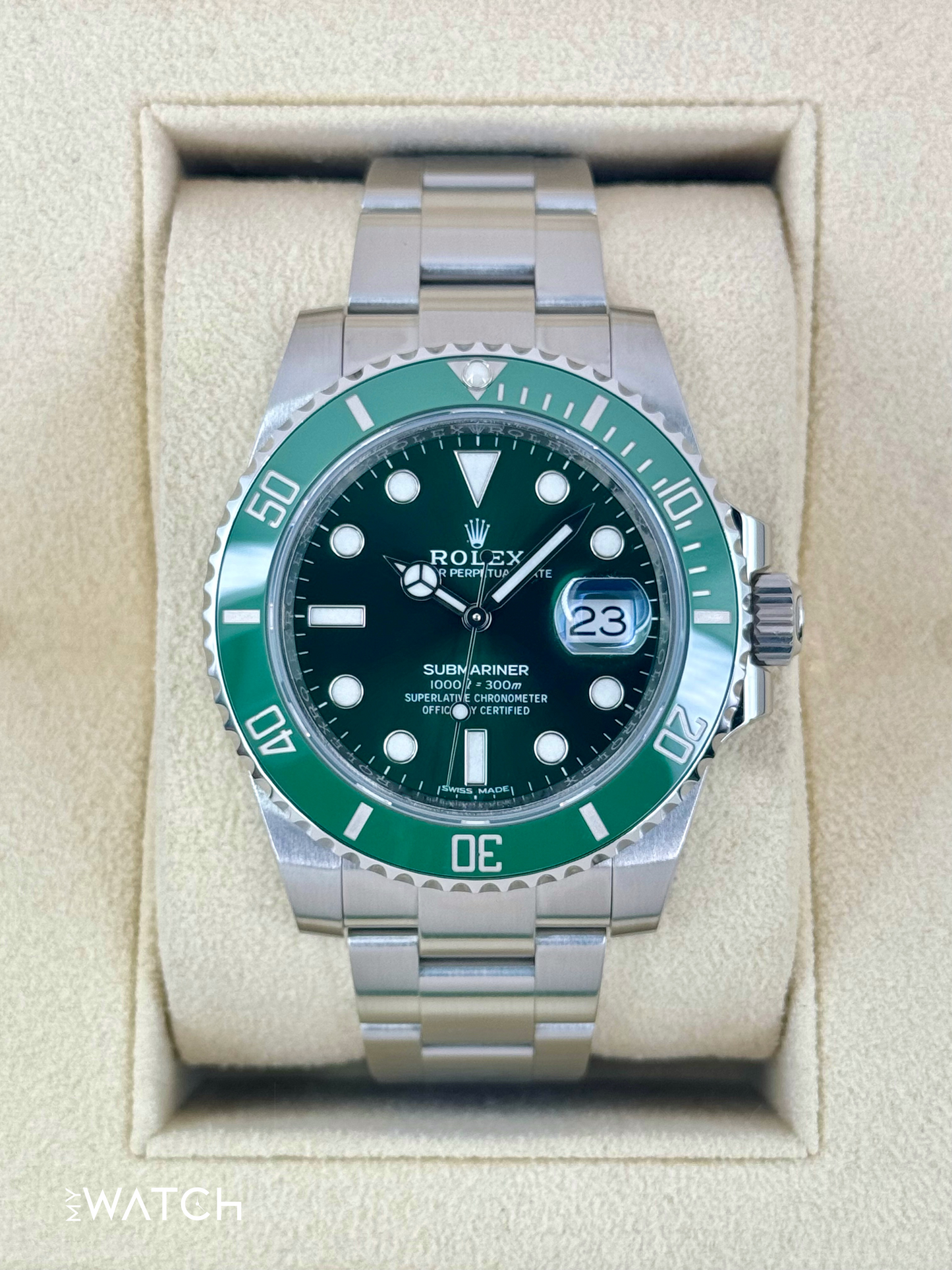 2019 Rolex Submariner "Hulk" 40mm 116610LV Green Dial - MyWatchLLC