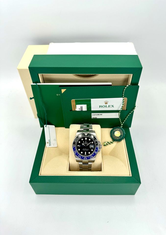 2018 Rolex GMT-Master II "Batman" 40mm 116710BLNR Oyster Black Dial - MyWatchLLC