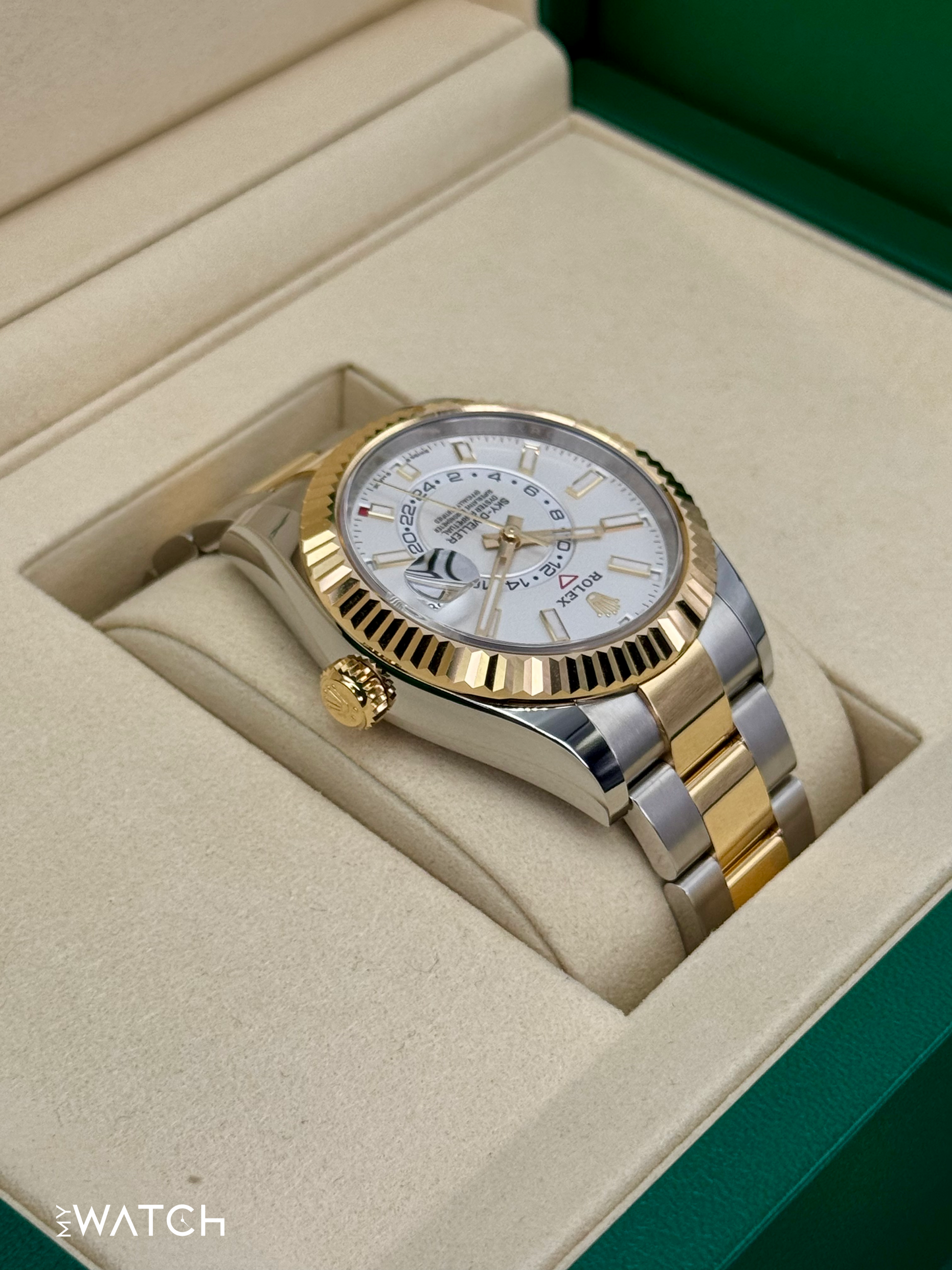 NEW 2025 Rolex Sky-Dweller 42mm 336933 Oyster White Dial - MyWatchLLC