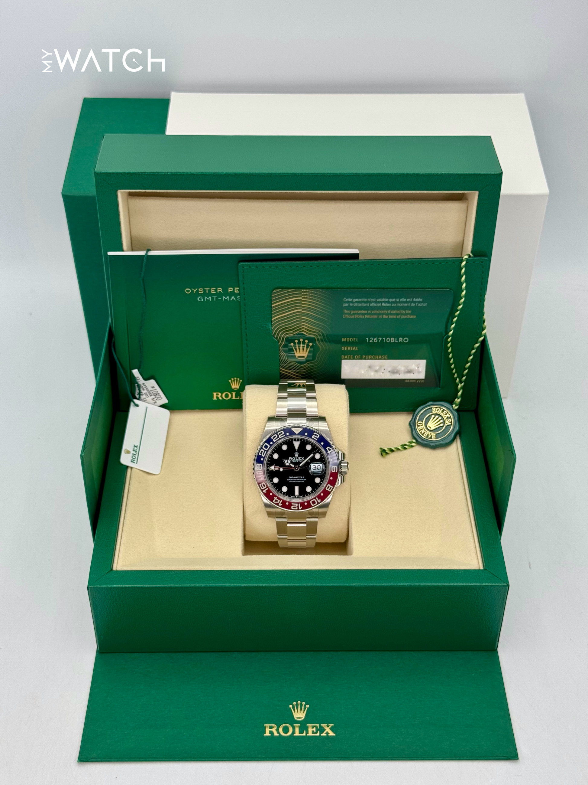 NEW 2025 Rolex GMT-Master II "Pepsi" 40mm 126710BLRO Oyster - MyWatchLLC