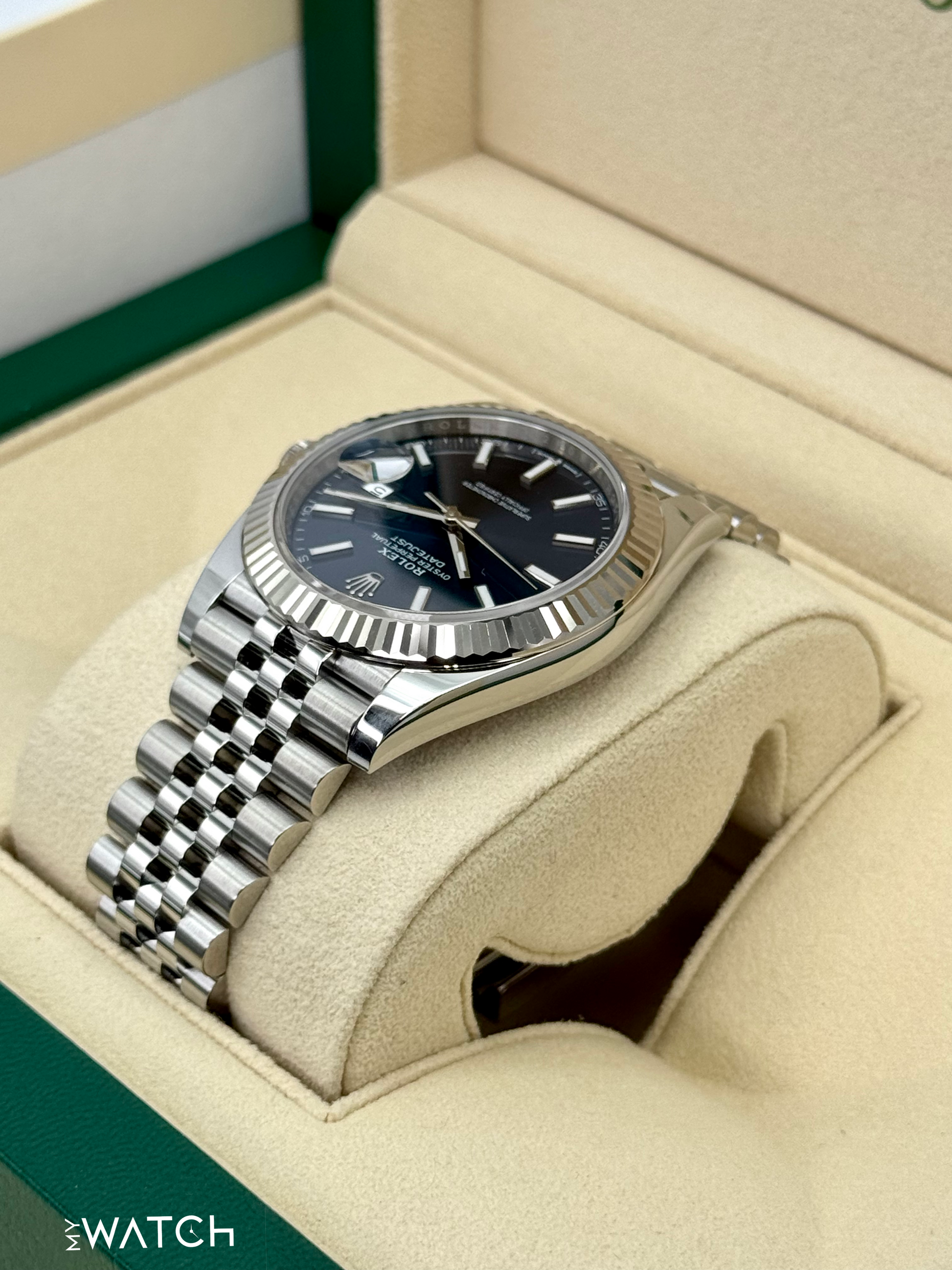 2024 Rolex Datejust 41mm 126334 Stainless Steel Jubilee Blue Dial - MyWatchLLC