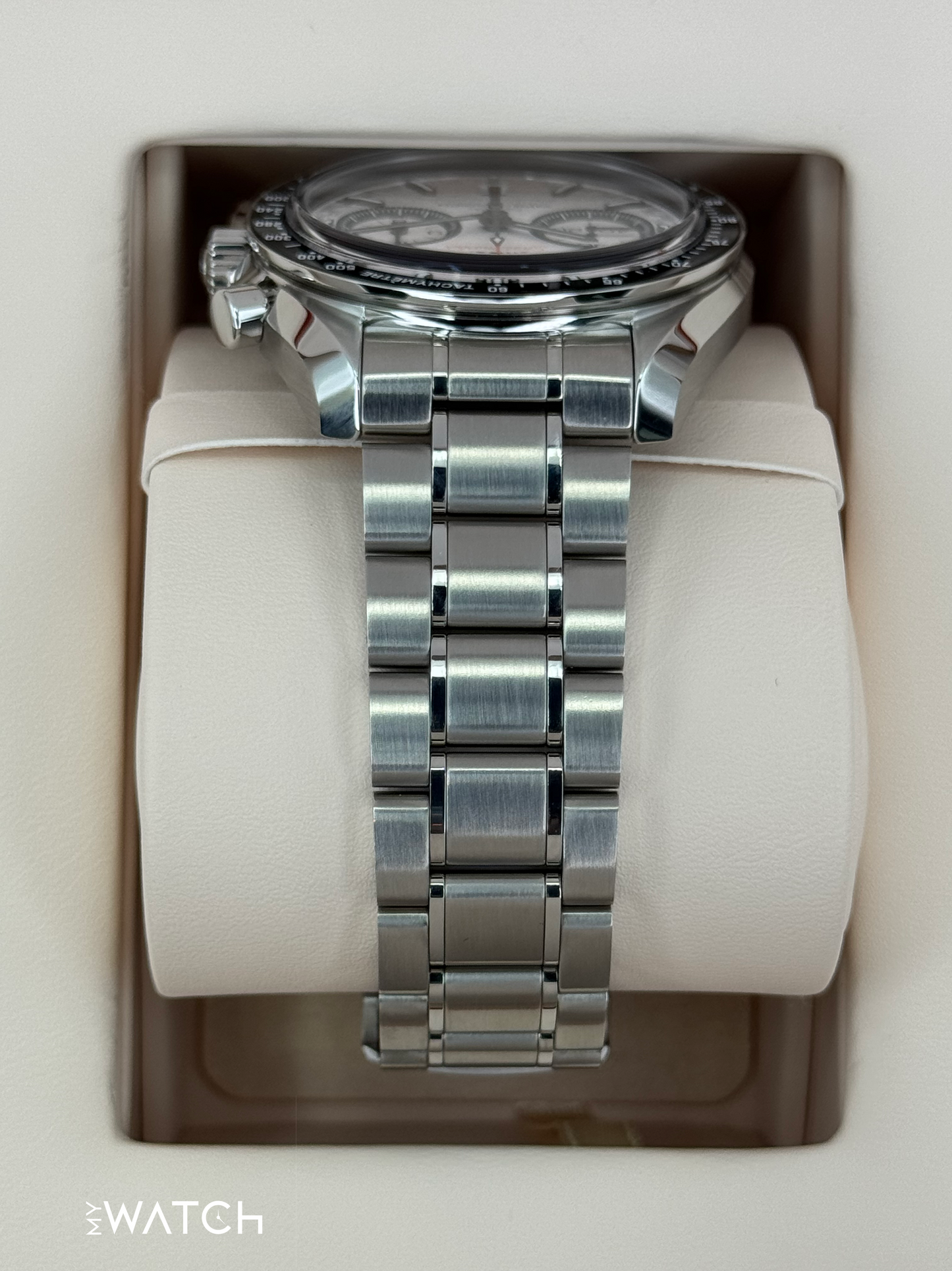 NEW 2025 Omega Speeedmaster Racing 44.2mm 329.30.44.51.04.001 White Dial - MyWatchLLC