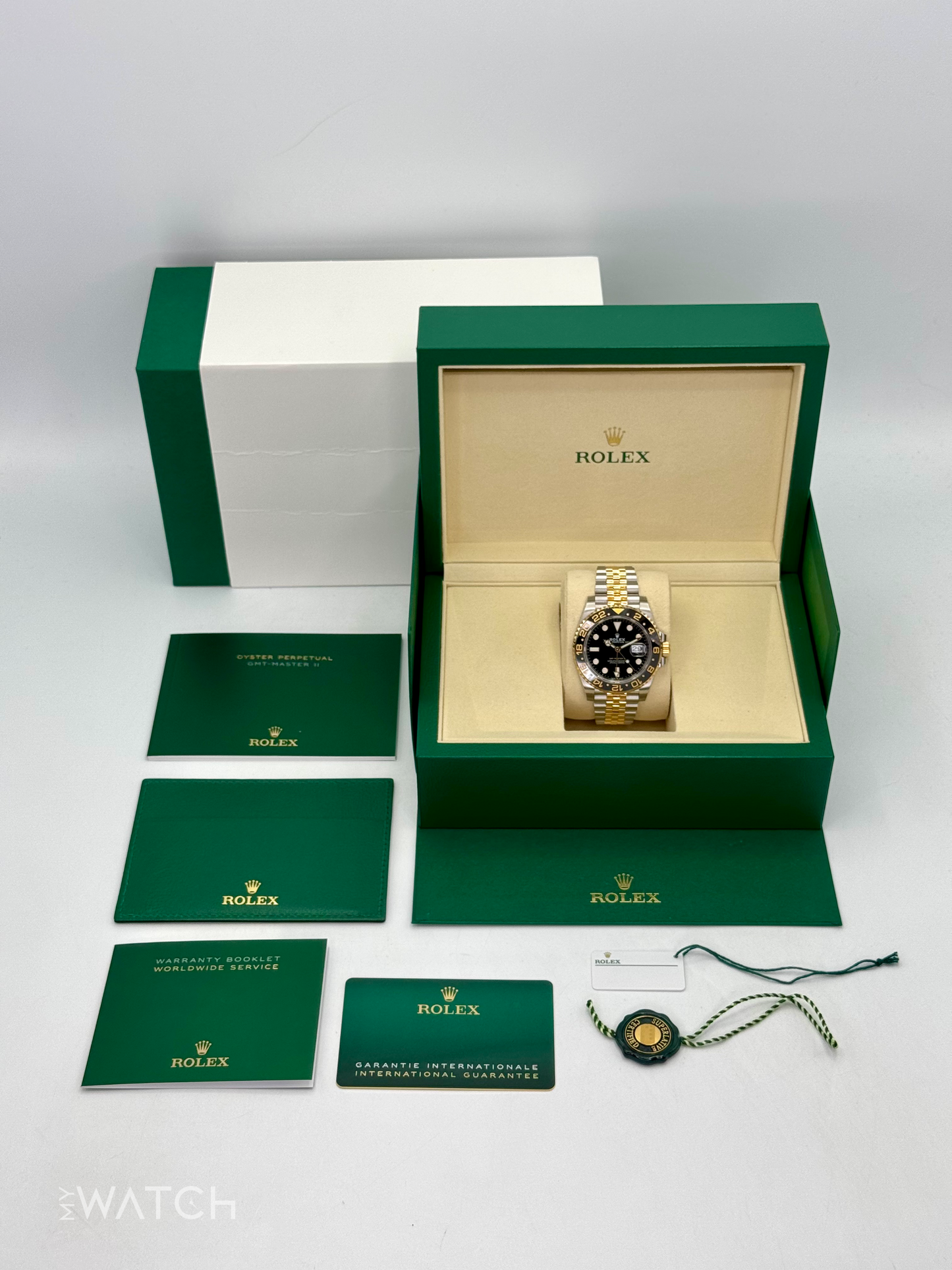 2025 Rolex GMT-Master II 40mm 126713GRNR Two-Tone Jubilee - MyWatchLLC