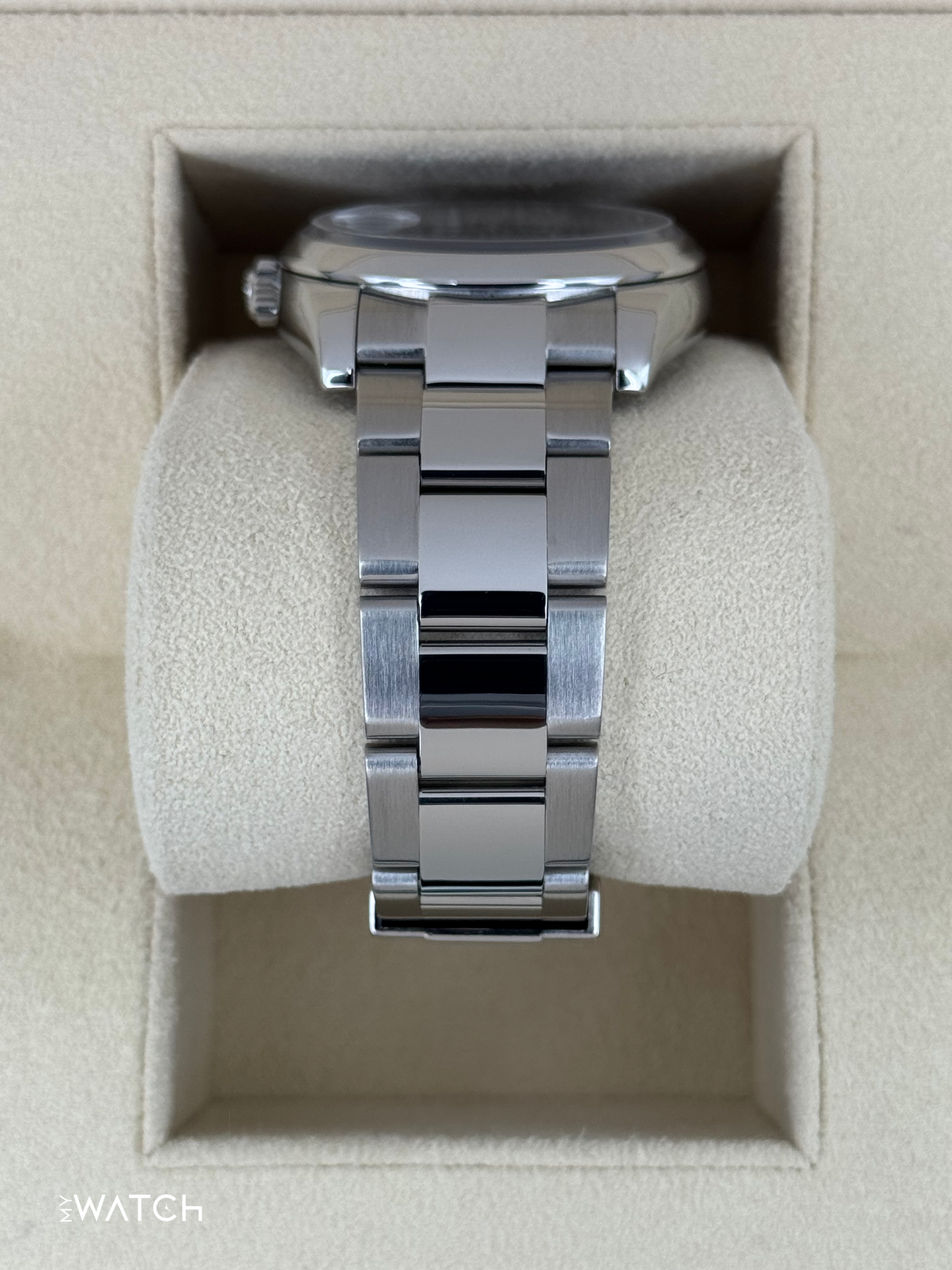 2024 CPO Rolex Oyster Perpetual Date 34mm 115200 Black Dial - MyWatchLLC