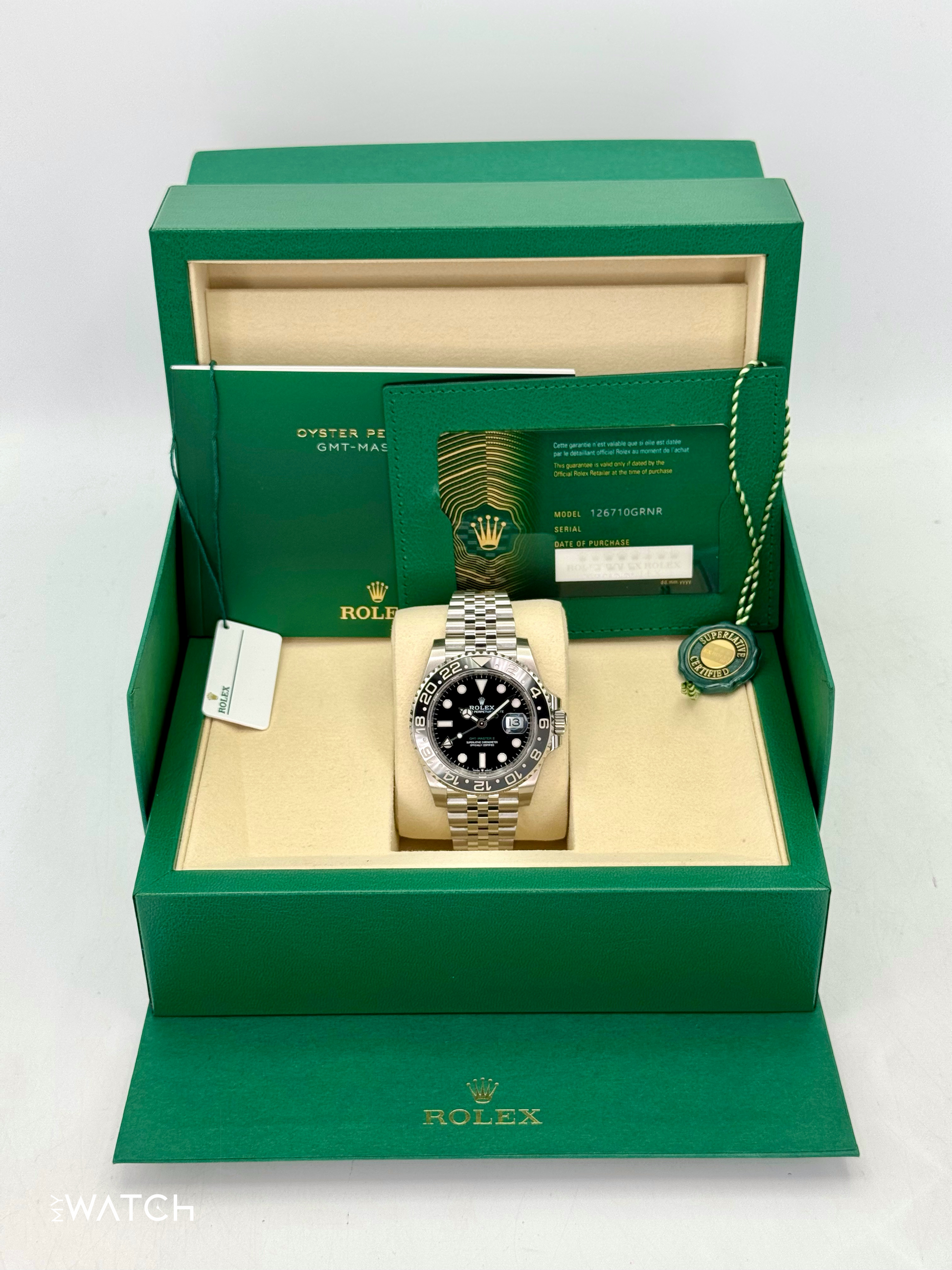 NEW 2025 Rolex GMT-Master II "Bruce Wayne" 40mm 126710GRNR Jubilee (STICKERED) - MyWatchLLC