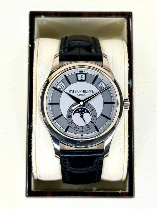 2012 Patek Philippe Annual Calander 40mm 5205G White Gold Grey Dial - MyWatchLLC