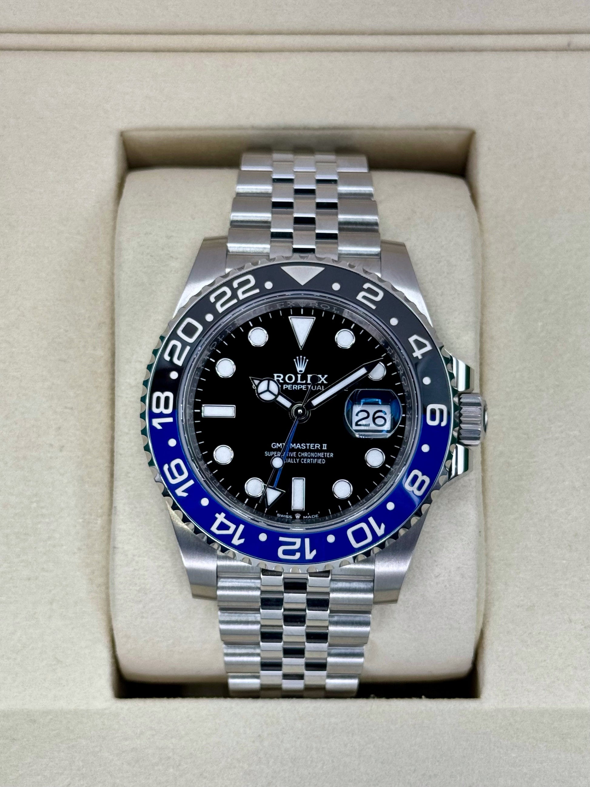 NEW 2025 Rolex GMT-Master II "Batgirl" 40mm 126710BLNR Jubilee - MyWatchLLC
