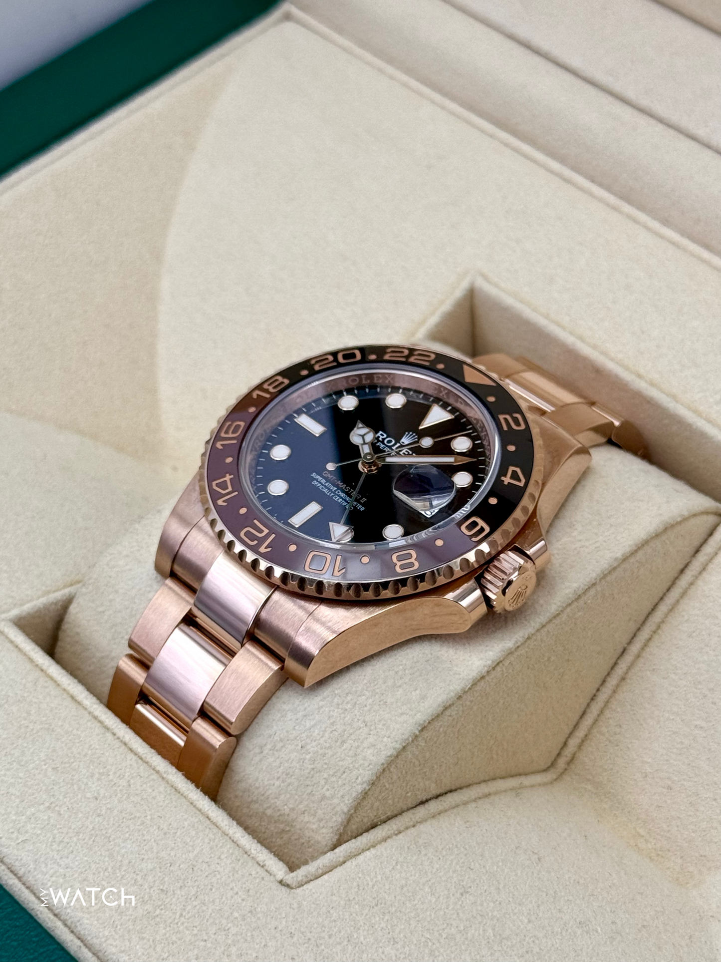 2021 Rolex GMT-Master II "Rootbeer" 40mm 126715CHNR Rose Gold - MyWatchLLC