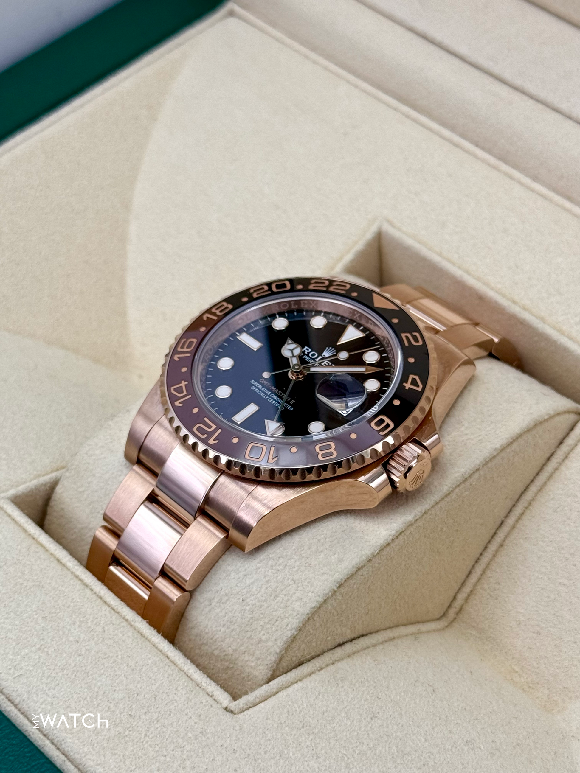 2021 Rolex GMT-Master II "Rootbeer" 40mm 126715CHNR Rose Gold - MyWatchLLC