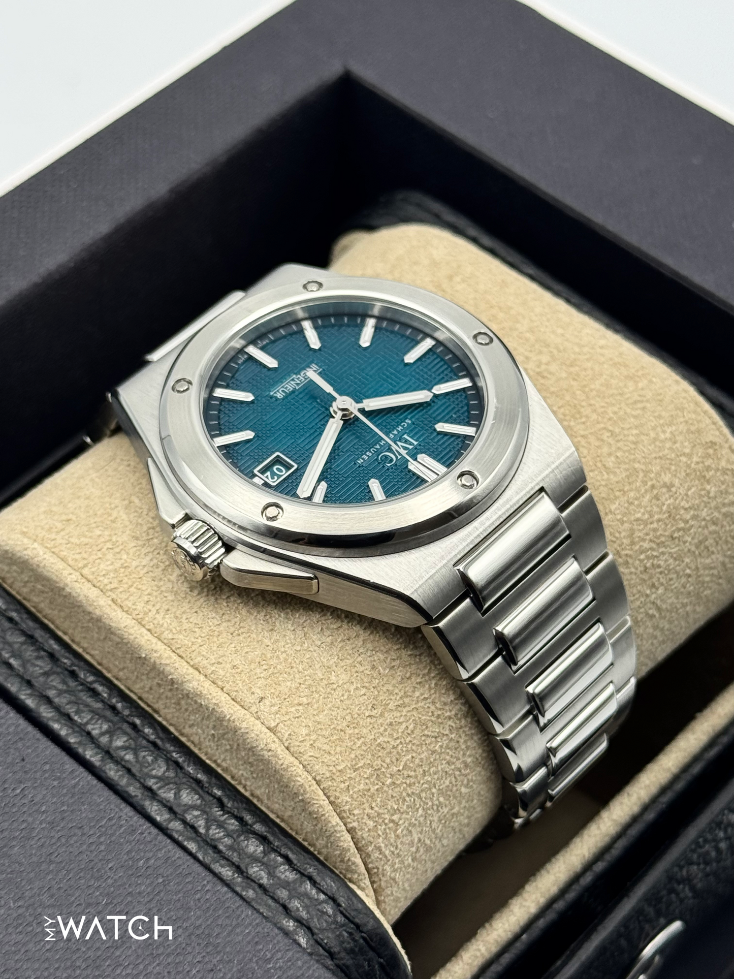 2024 IWC Ingenieur Automatic 40mm IW328903 Stainless Steel Aqua Dial - MyWatchLLC