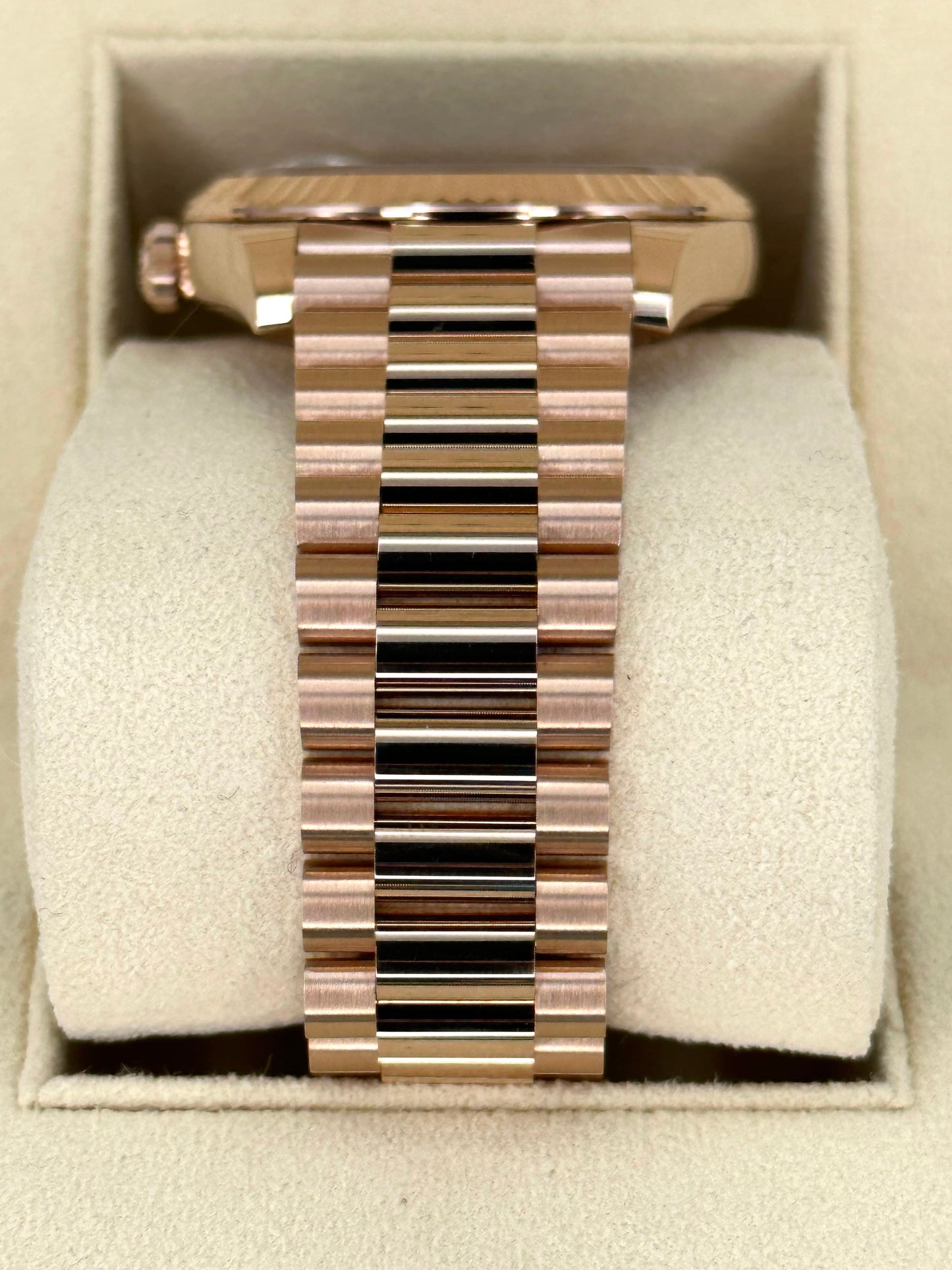 NEW 2024 Rolex Day-Date 40mm 228235 Presidential Rose Gold Olive Dial - MyWatchLLC