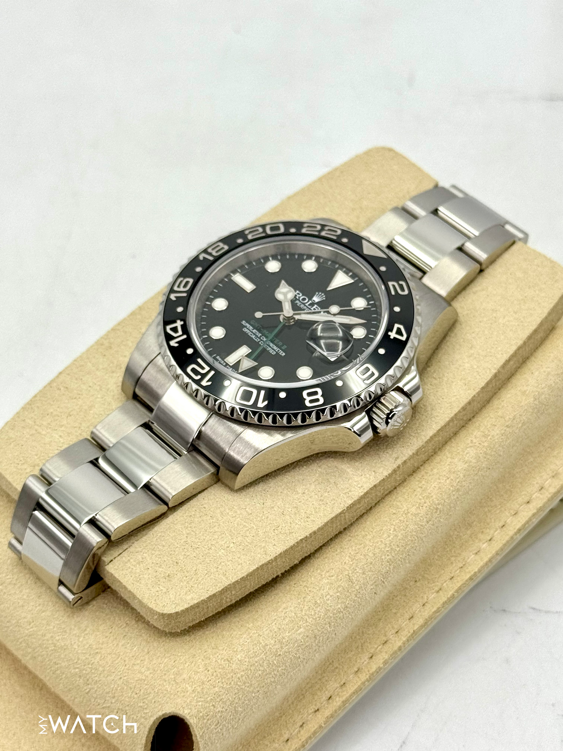2024 CPO Rolex GMT-Master II 40mm 116710LN Black Dial - MyWatchLLC