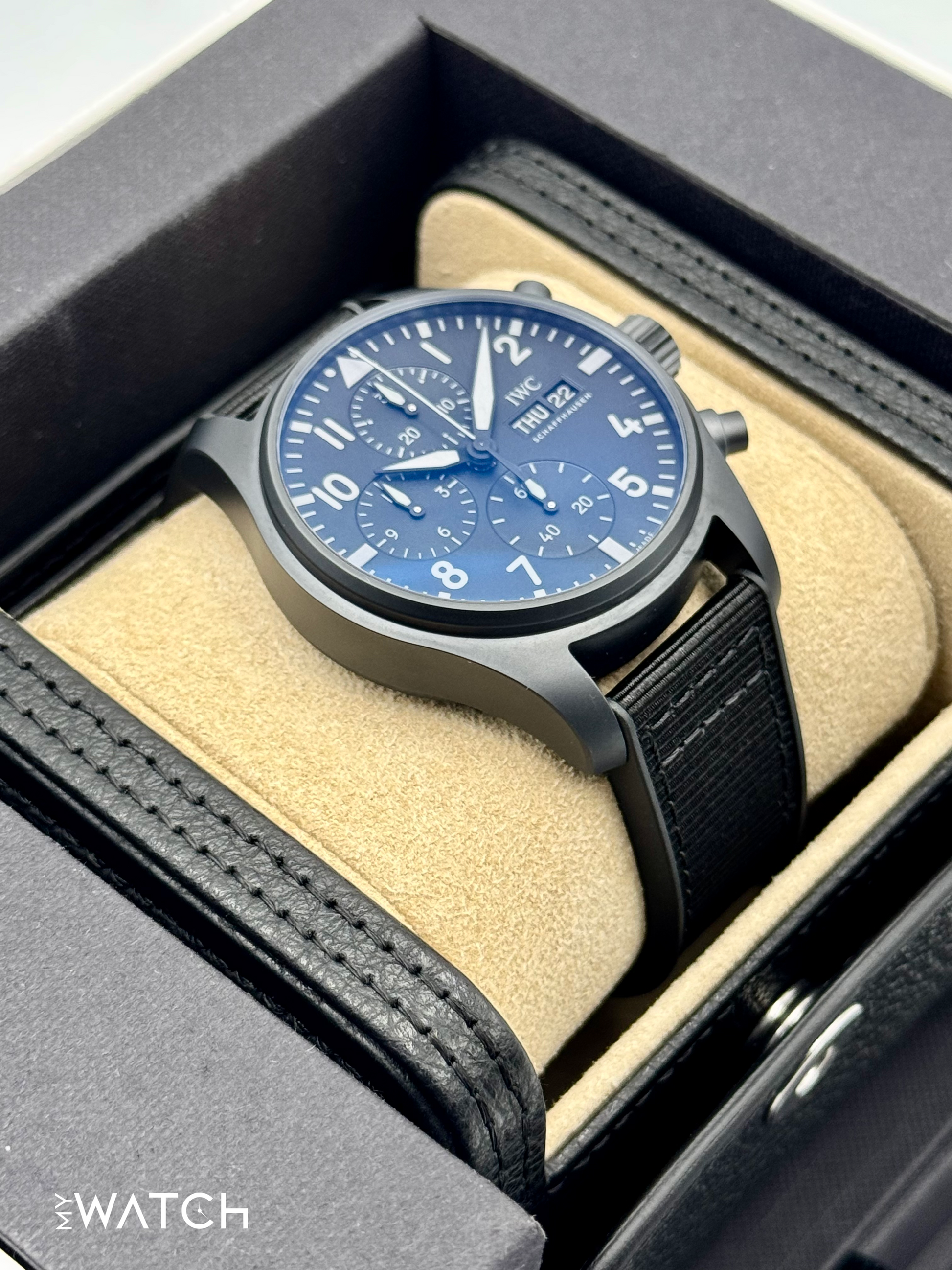 NEW 2025 IWC Pilot Chronograph Top Gun 41mm IW388106 Ceramic - MyWatchLLC