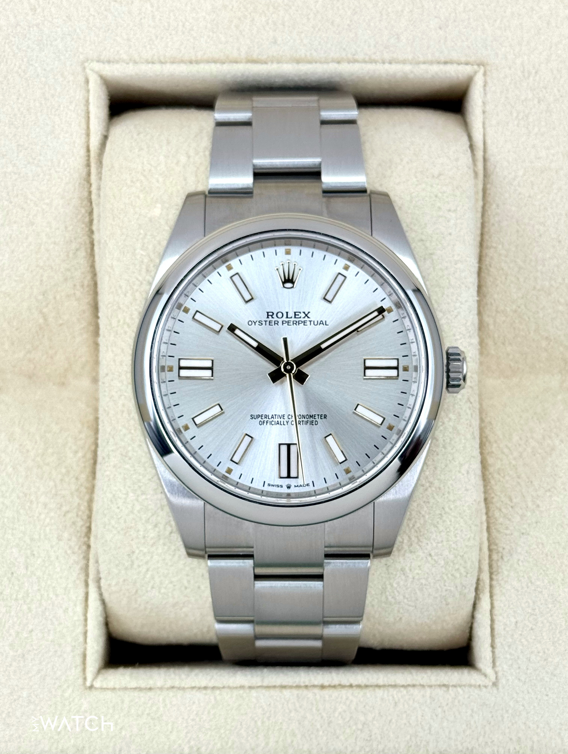 NEW 2025 Rolex Oyster Perpetual 41mm 124300 Silver Dial - MyWatchLLC