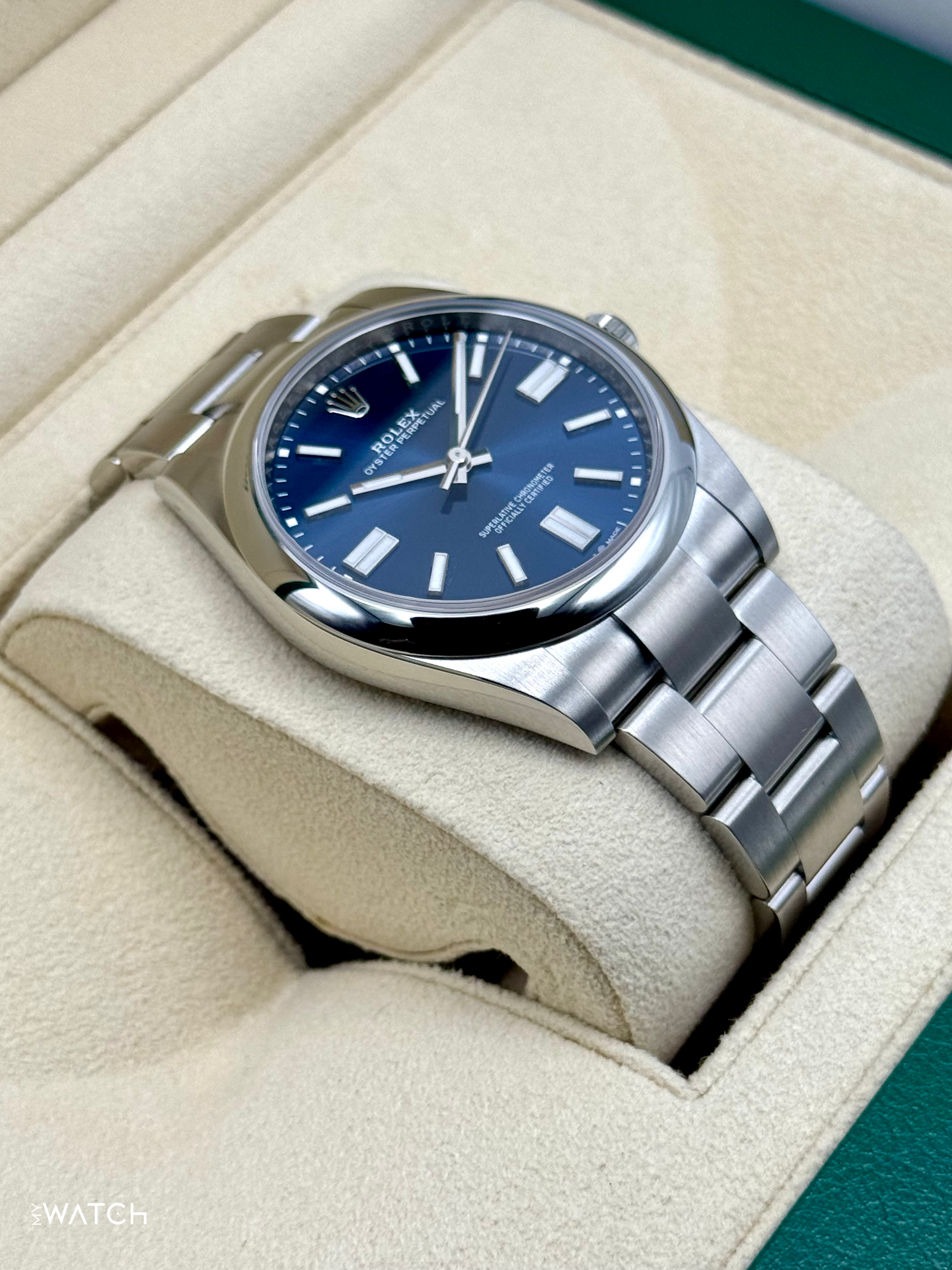 2025 Rolex Oyster Perpetual 41mm 124300 Blue Dial - MyWatchLLC
