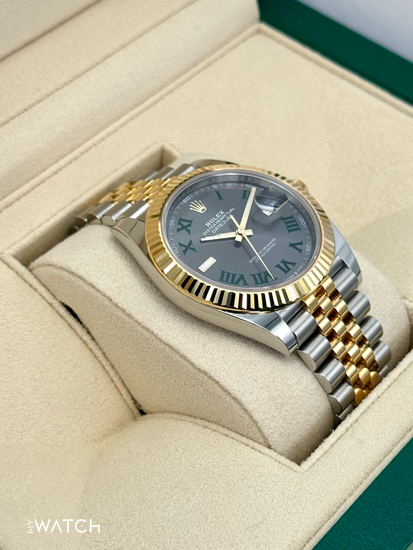 2024 Rolex Datejust 41mm 126333 Two-Tone Jubilee Wimbledon Dial - MyWatchLLC