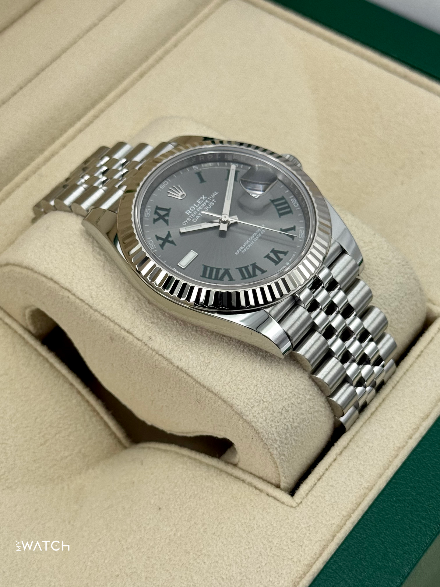 2023 Rolex Datejust 41mm 126334 Jubilee Wimbledon Dial - MyWatchLLC