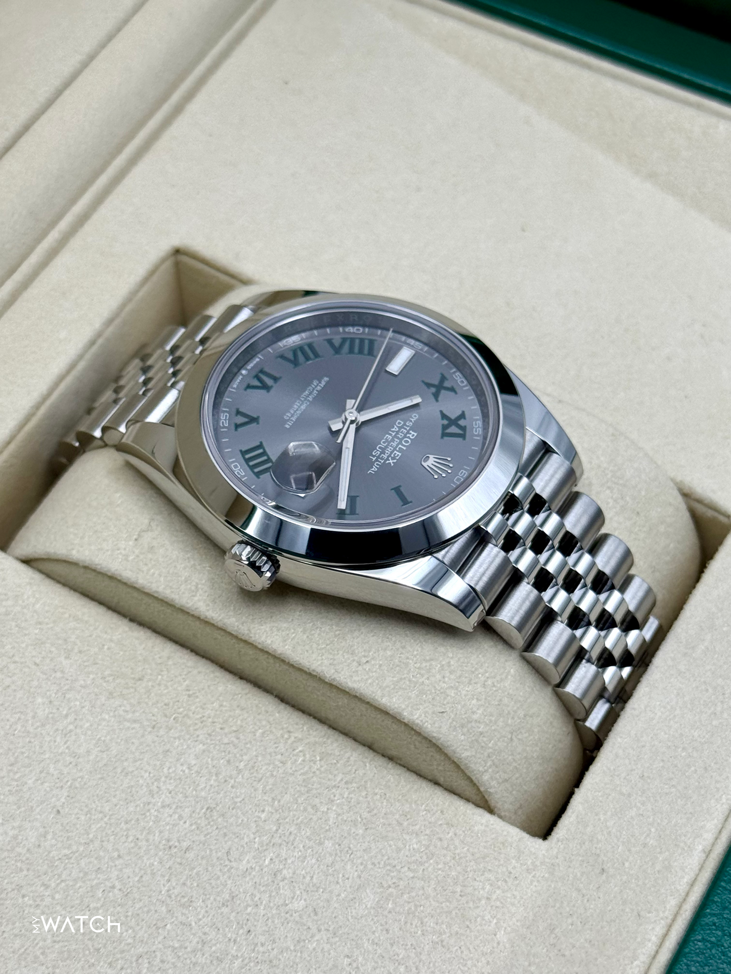 NEW 2025 Rolex Datejust 41mm 126300 Jubilee Wimbledon Dial - MyWatchLLC