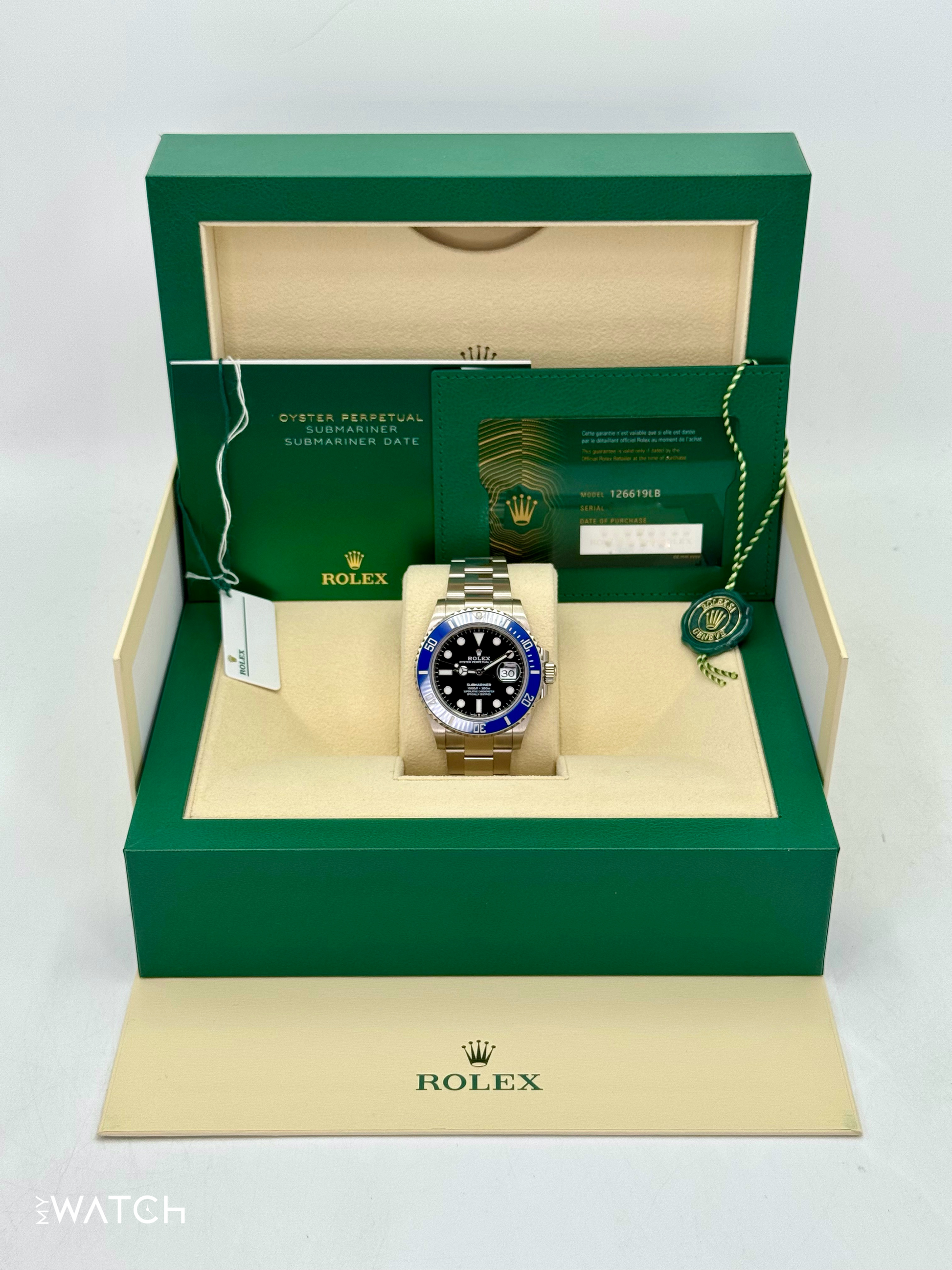 2024 Rolex Submariner “Cookie Monster â€?41mm 126619LB White Gold Black Dial - MyWatchLLC