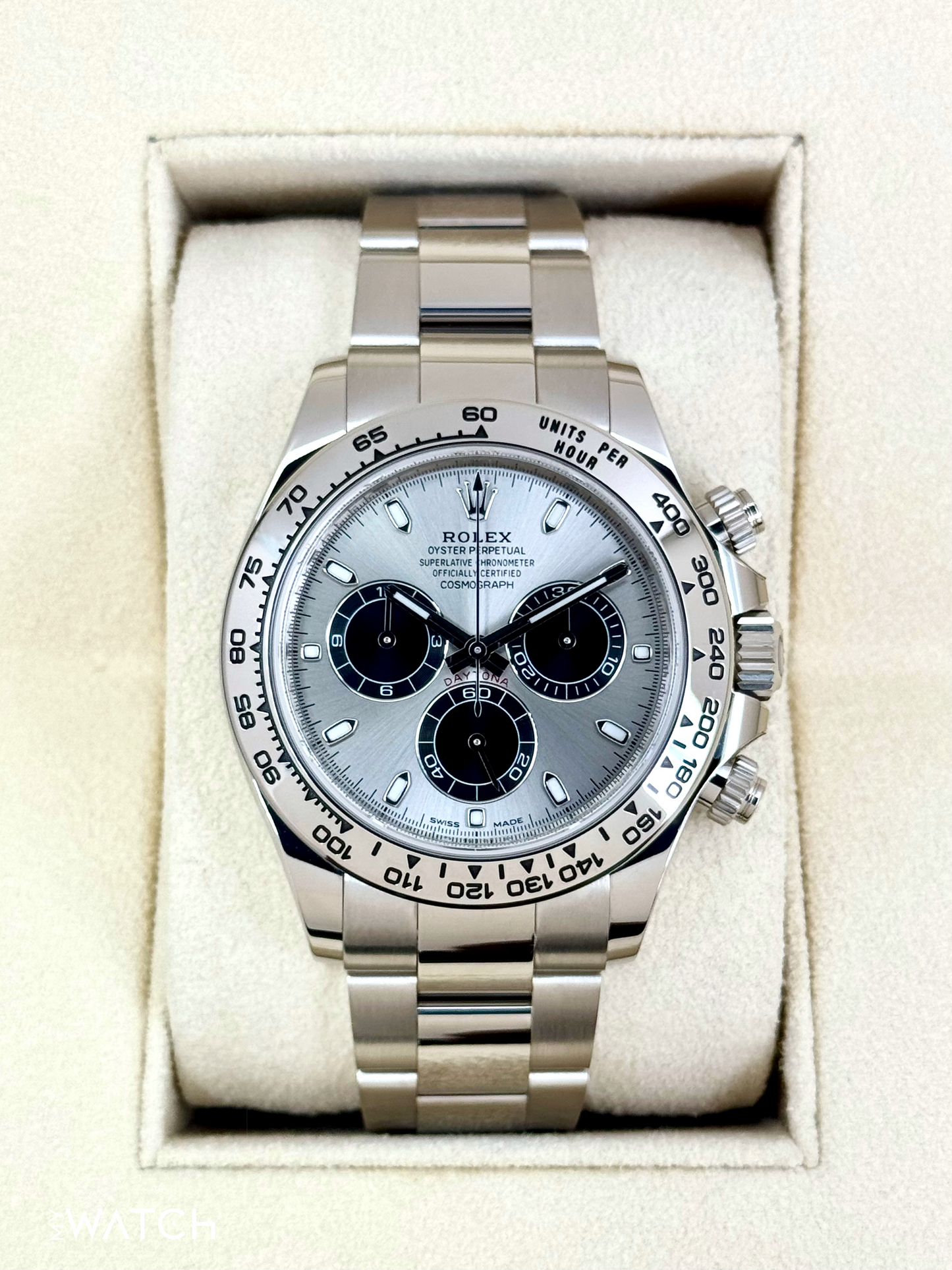 2020 Rolex Daytona "Ghost" 40mm 116509 White Gold Silver Dial - MyWatchLLC