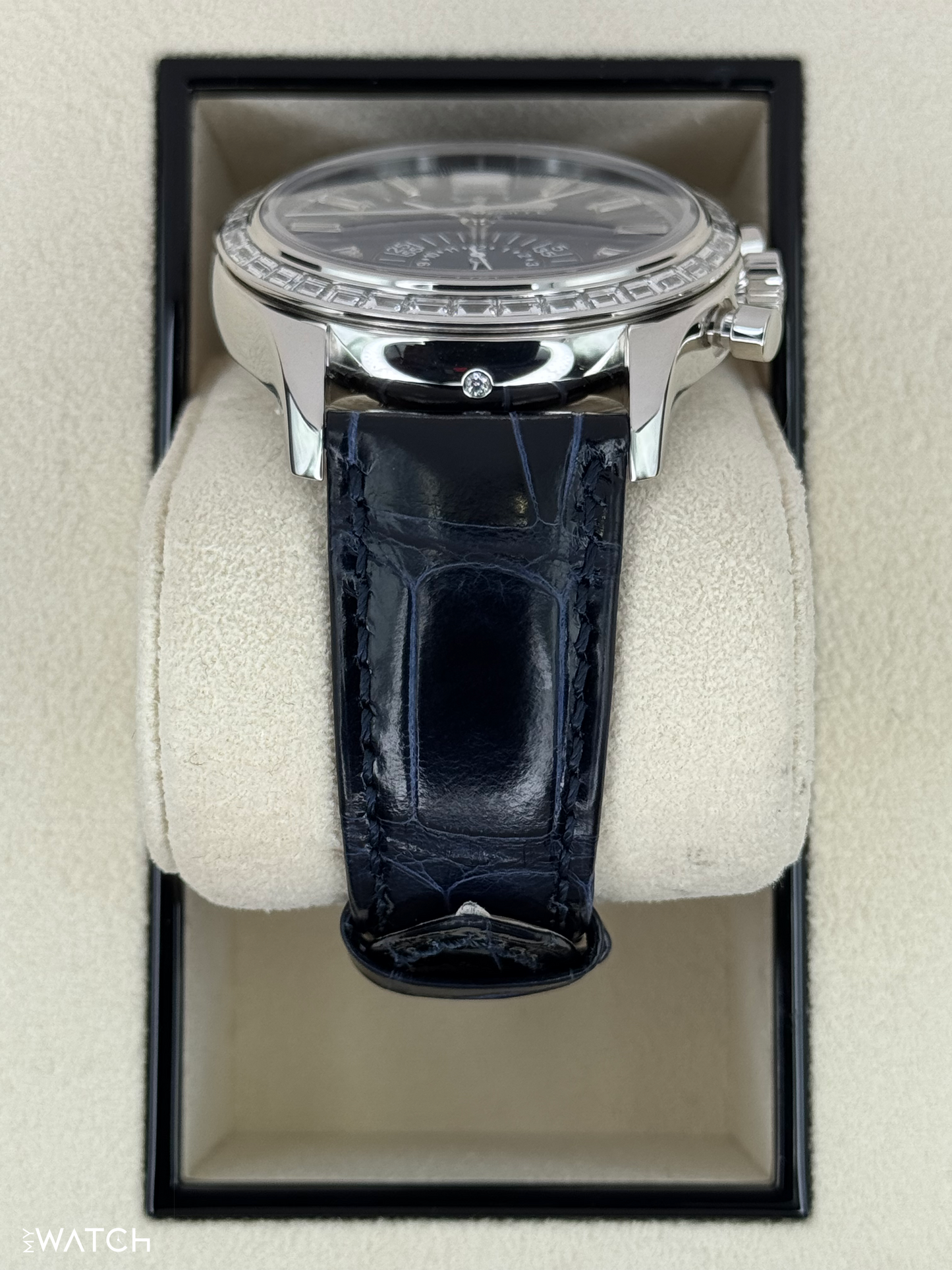 2023 Patek Philippe Annual Calendar Chronograph 40.5mm 5961P Platinum Blue Dial - MyWatchLLC