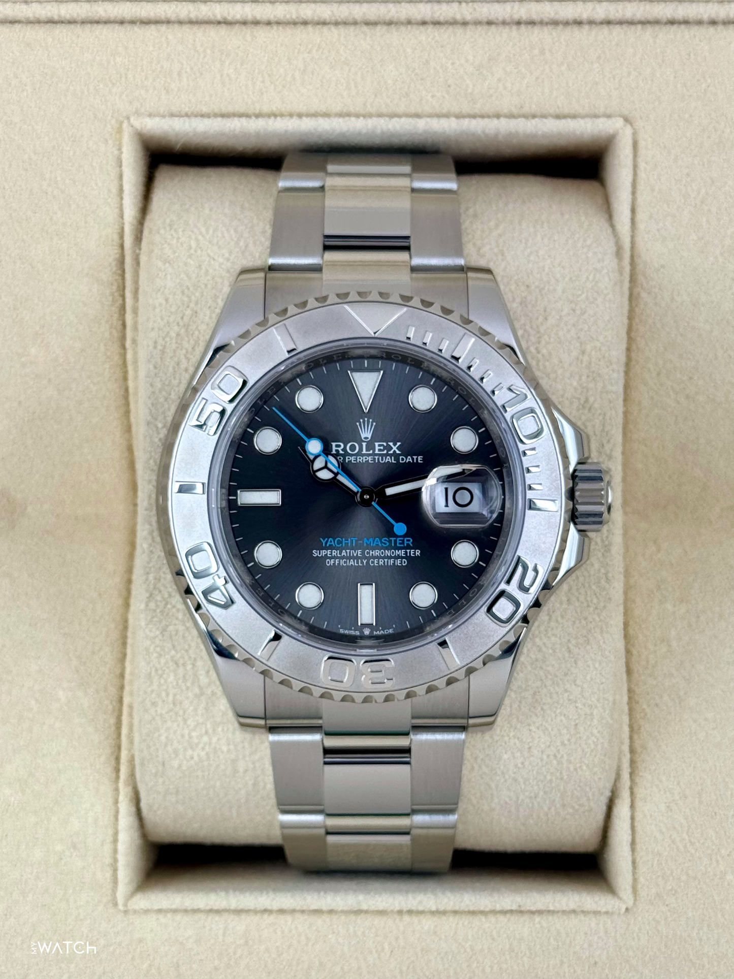 2021 Rolex Yacht-Master 40mm 126622 Stainless Steel Rhodium Dial - MyWatchLLC