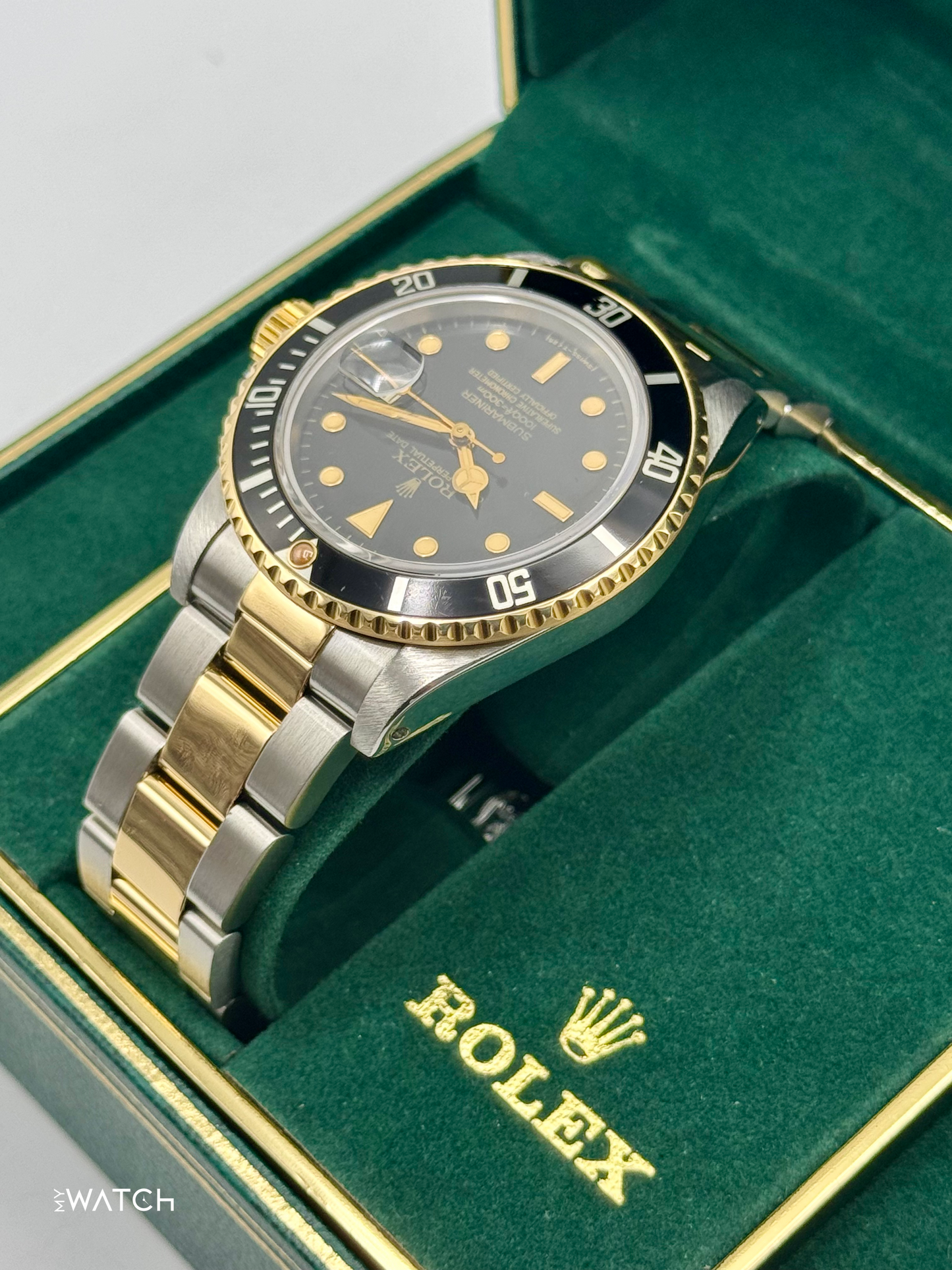 1984 Rolex Submariner 40mm 16803 Two-Tone Black Dial - MyWatchLLC
