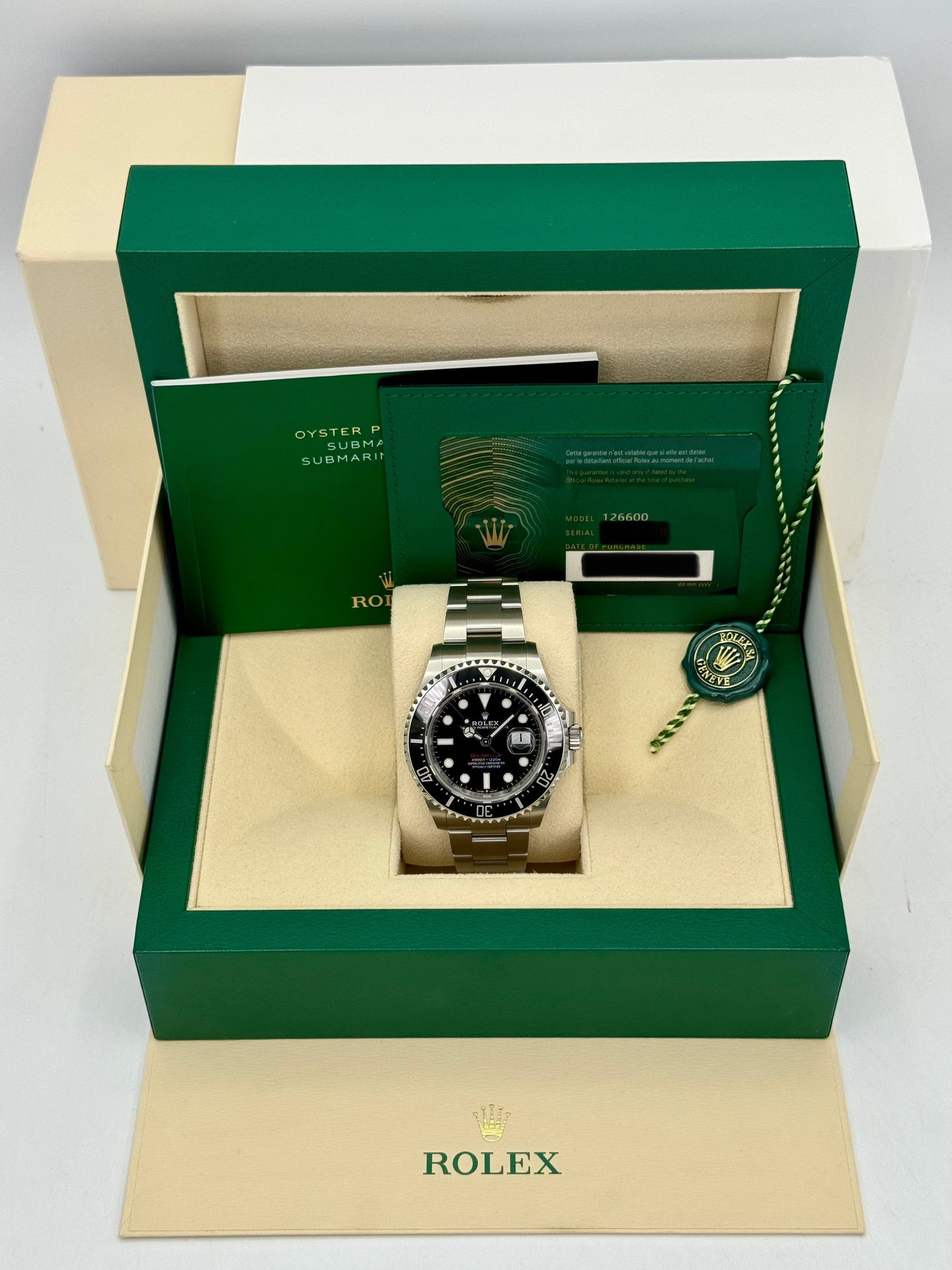 2022 Rolex Sea-Dweller 43mm 126600 Stainless Steel Black Dial - MyWatchLLC