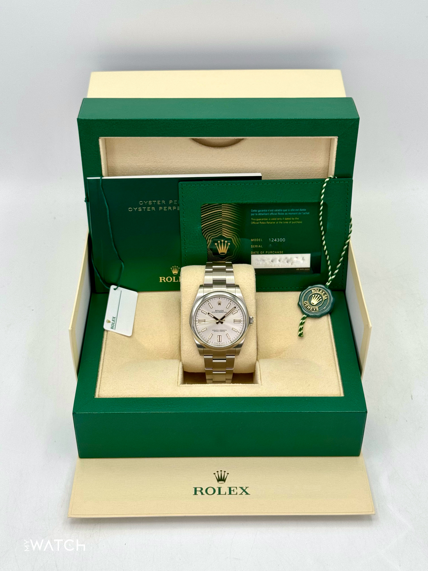 NEW 2025 Rolex Oyster Perpetual 41mm 124300 Silver Dial - MyWatchLLC