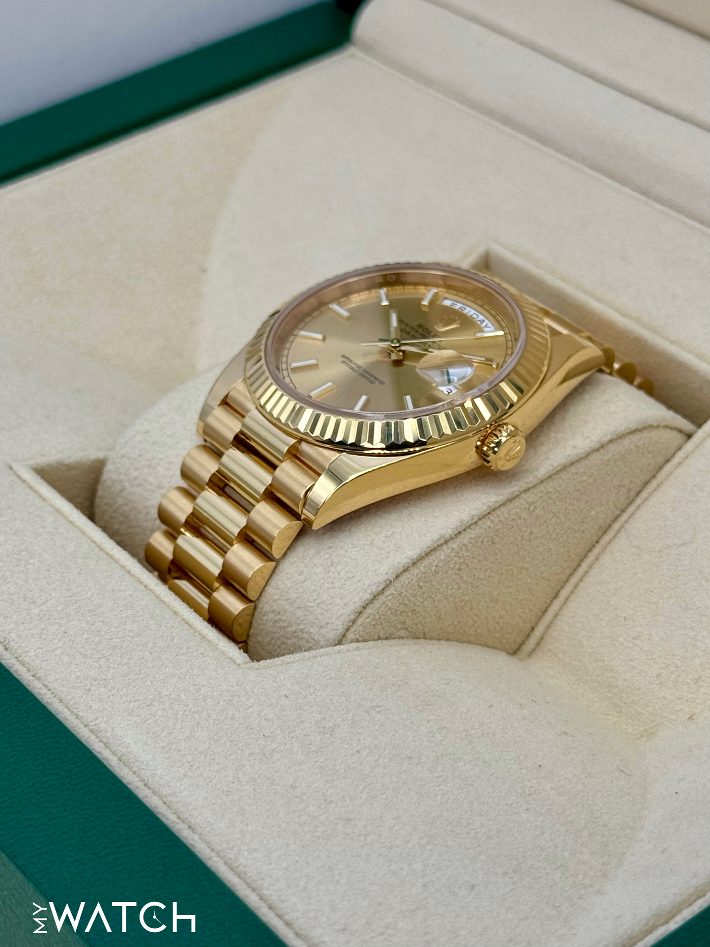 2023 Rolex Day-Date 40mm 228238 Presidential Champagne Dial - MyWatchLLC