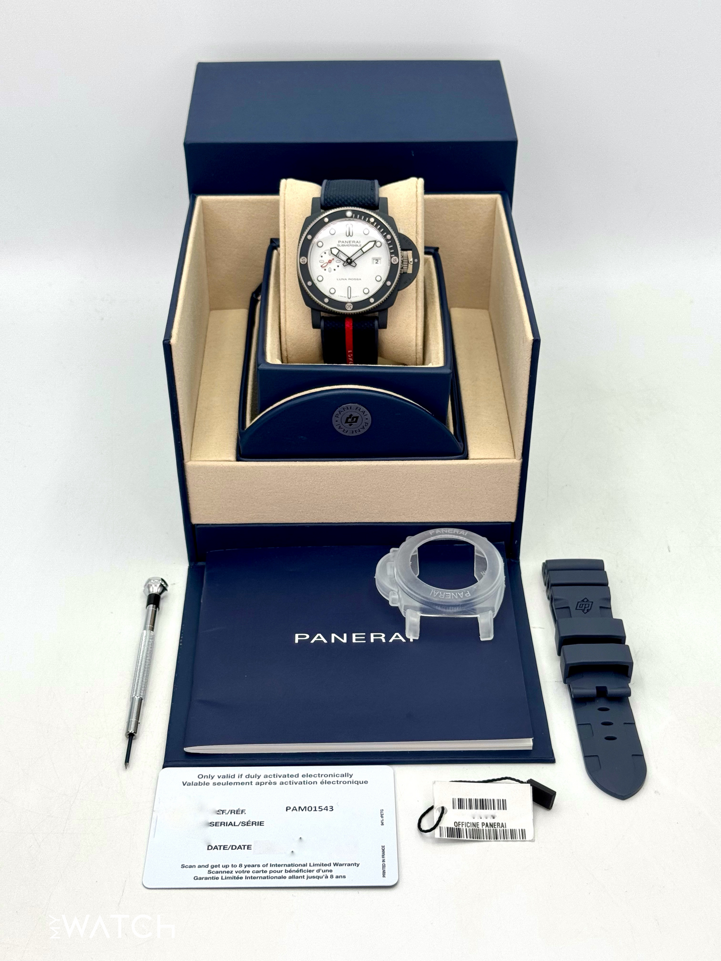 NEW 2025 Panerai Quarantaquattro 44mm PAM01543 Ceramic White Dial - MyWatchLLC