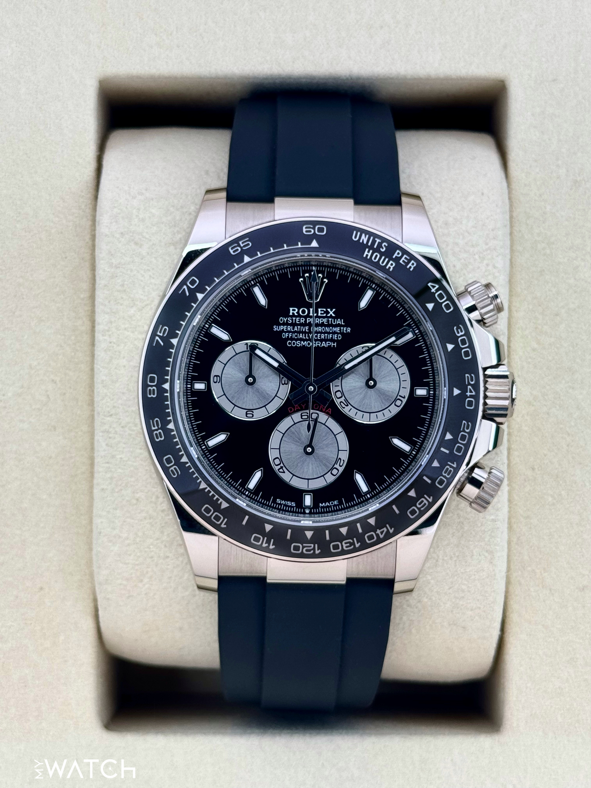 NEW 2025 Rolex Daytona "Baby Le Mans" 40mm 126519LN White Gold Black Dial - MyWatchLLC