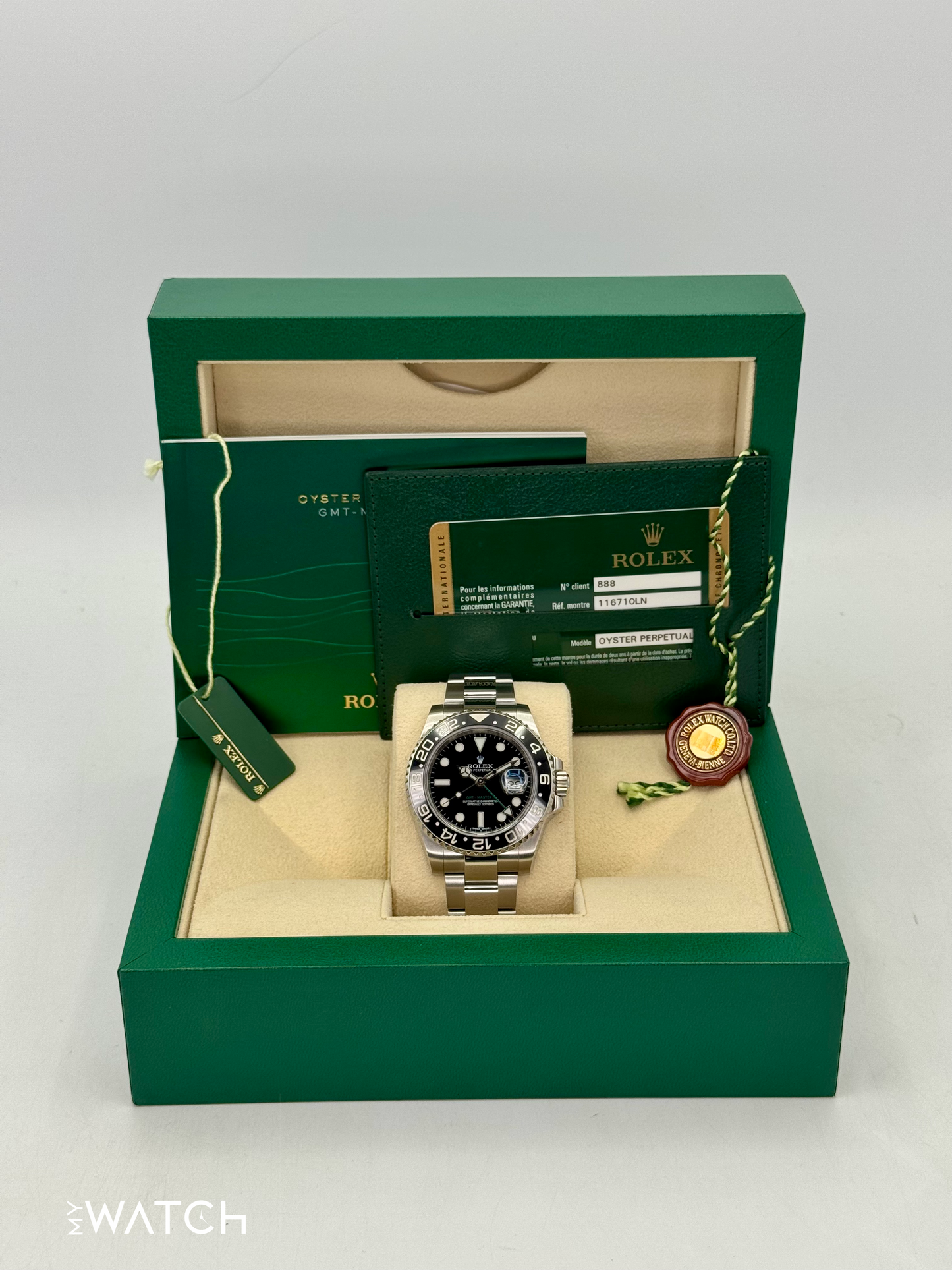 2014 Rolex GMT-Master II 40mm 116710LN Stainless Steel Black Dial - MyWatchLLC