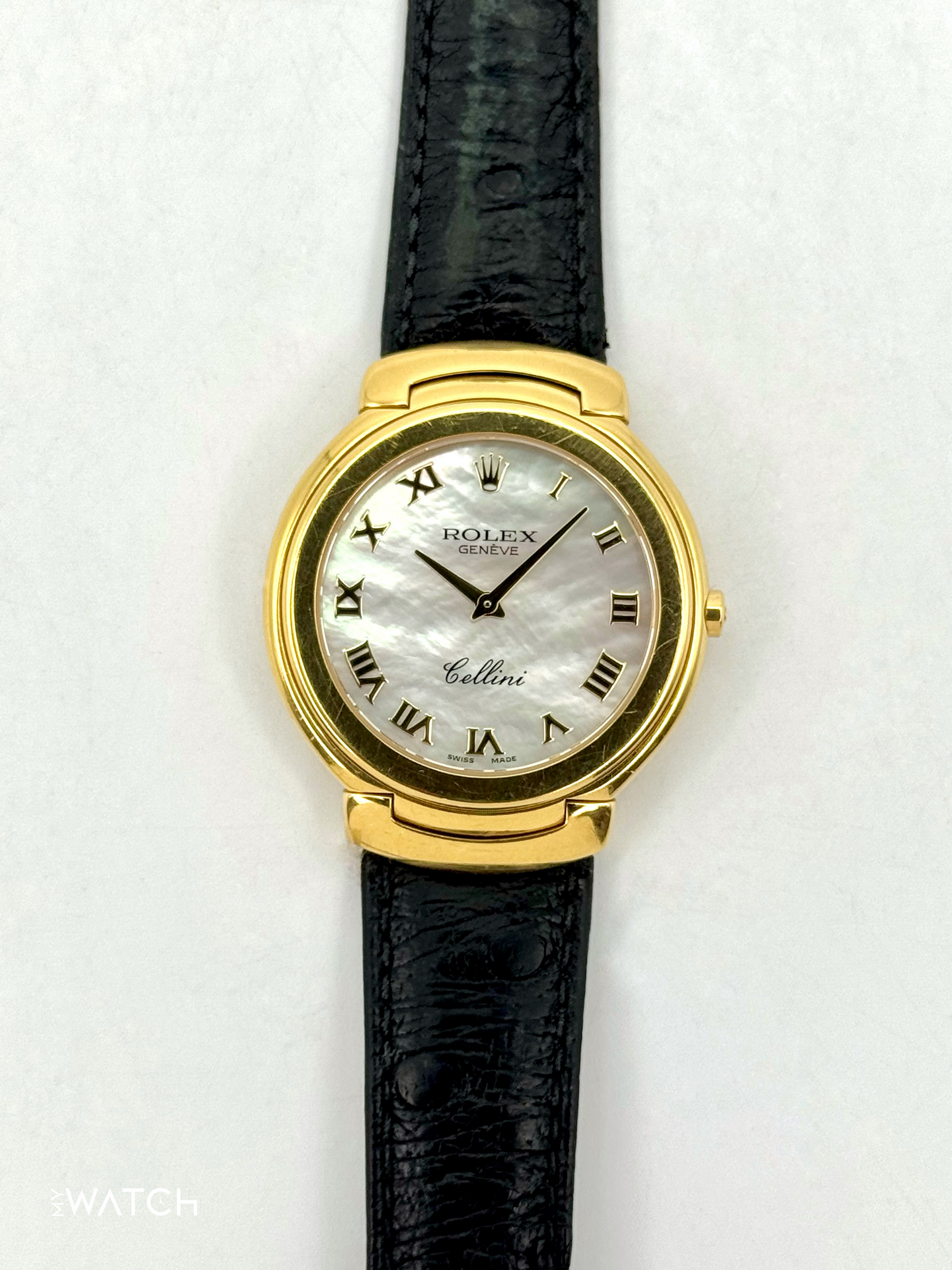 2006 Rolex Cellini 37mm 6623/8 18kt Yellow Gold Mother of Pearl Dial - MyWatchLLC