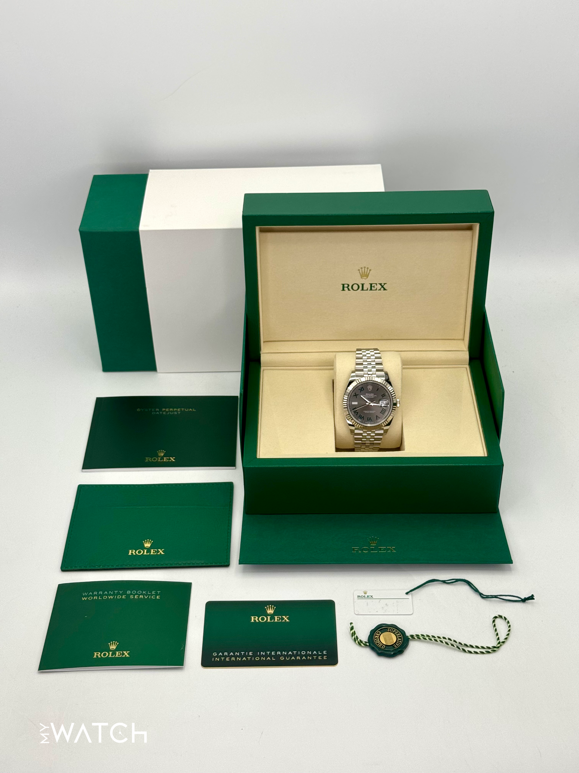 NEW 2025 Rolex Datejust 41mm 126334 Jubilee Wimbledon Dial - MyWatchLLC