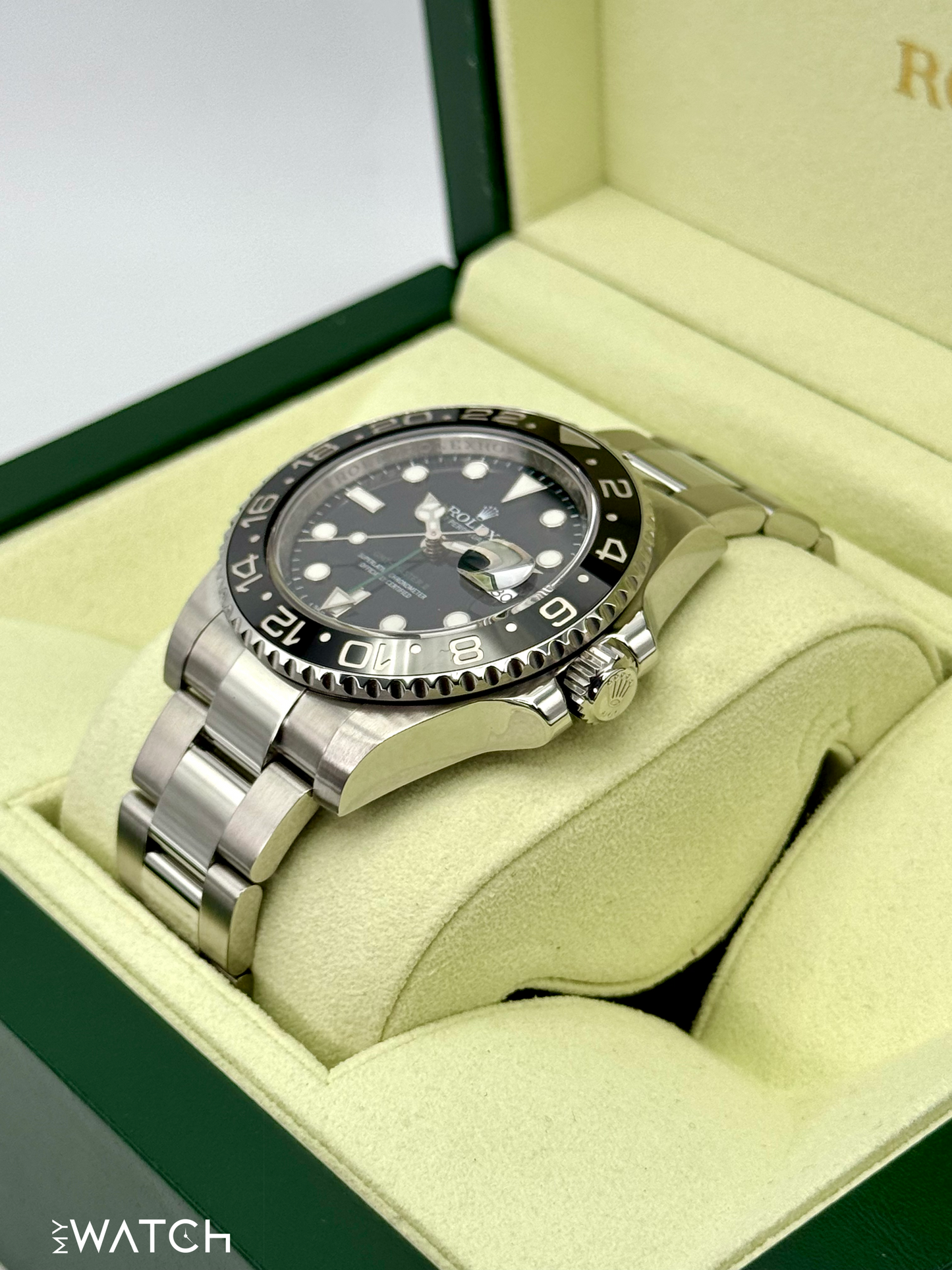 2013 Rolex GMT-Master II 40mm 116710LN Stainless Steel Black Dial - MyWatchLLC