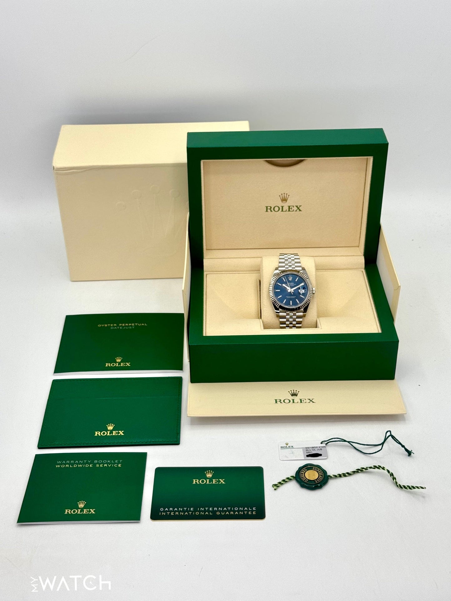 2024 Rolex Datejust 41mm 126334 Stainless Steel Jubilee Blue Dial - MyWatchLLC