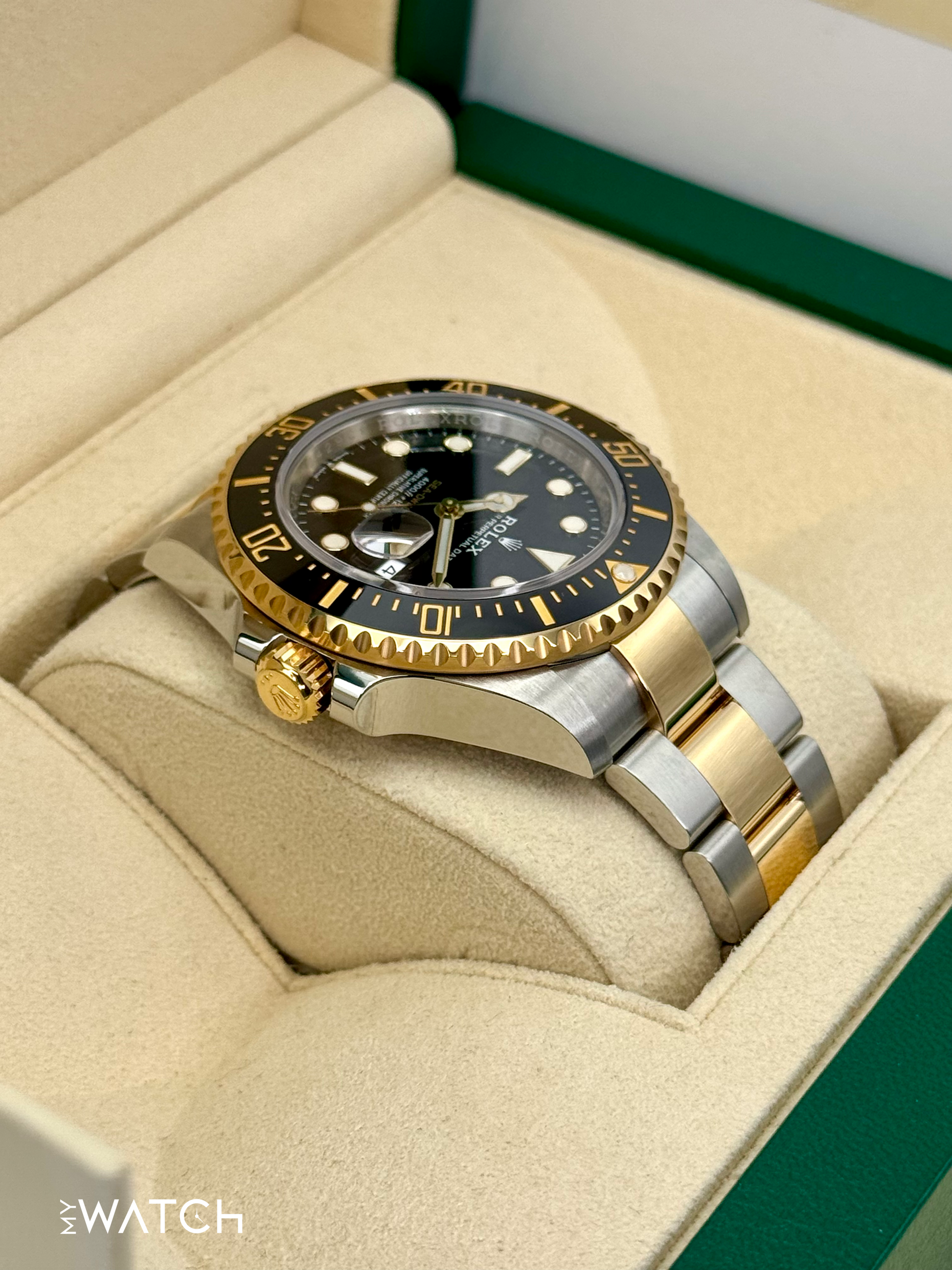 2019 Rolex Sea-Dweller 43mm 126603 Two-Tone Black Dial - MyWatchLLC
