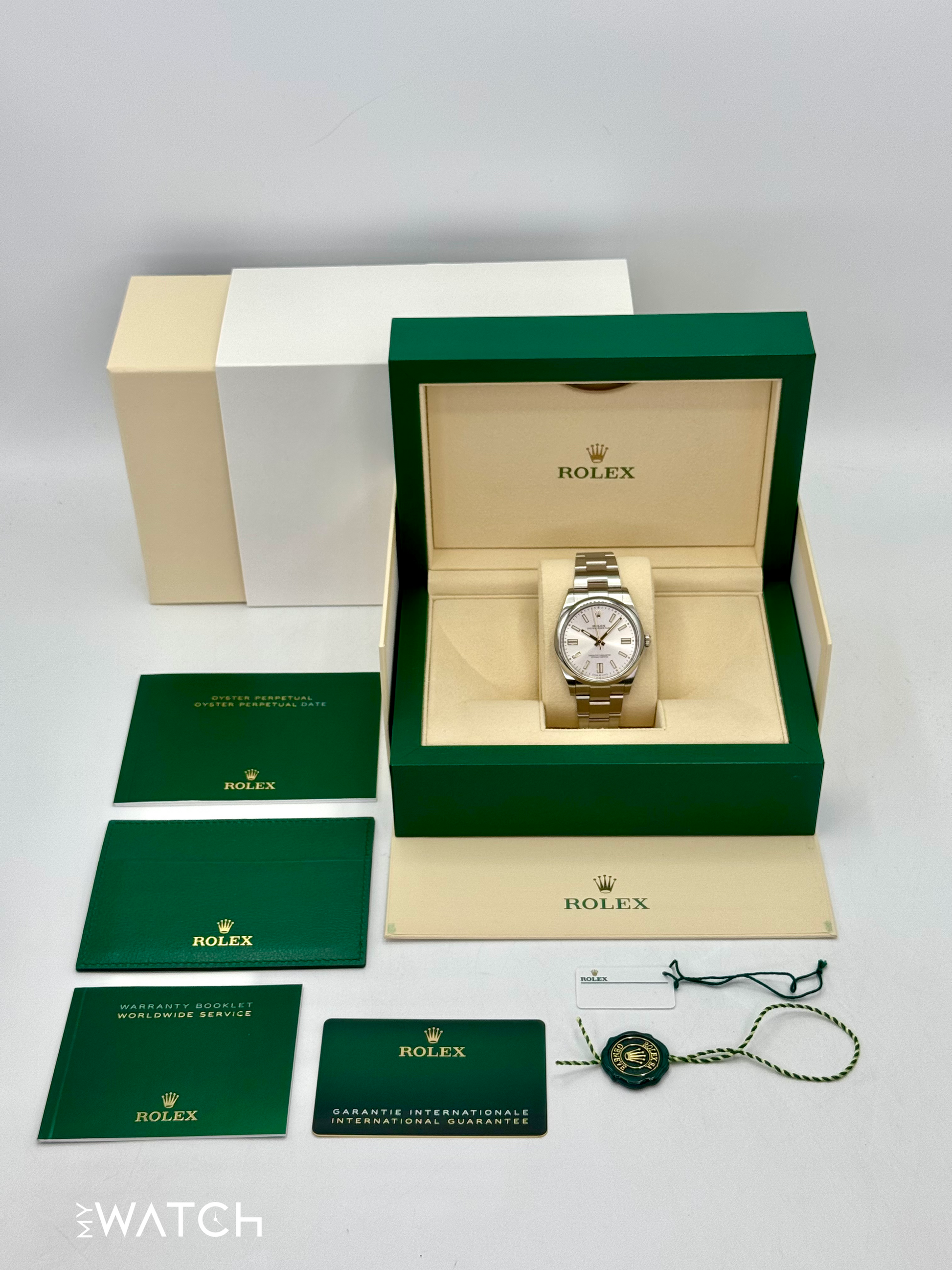 2023 Rolex Oyster Perpetual 41mm 124300 Silver Dial - MyWatchLLC